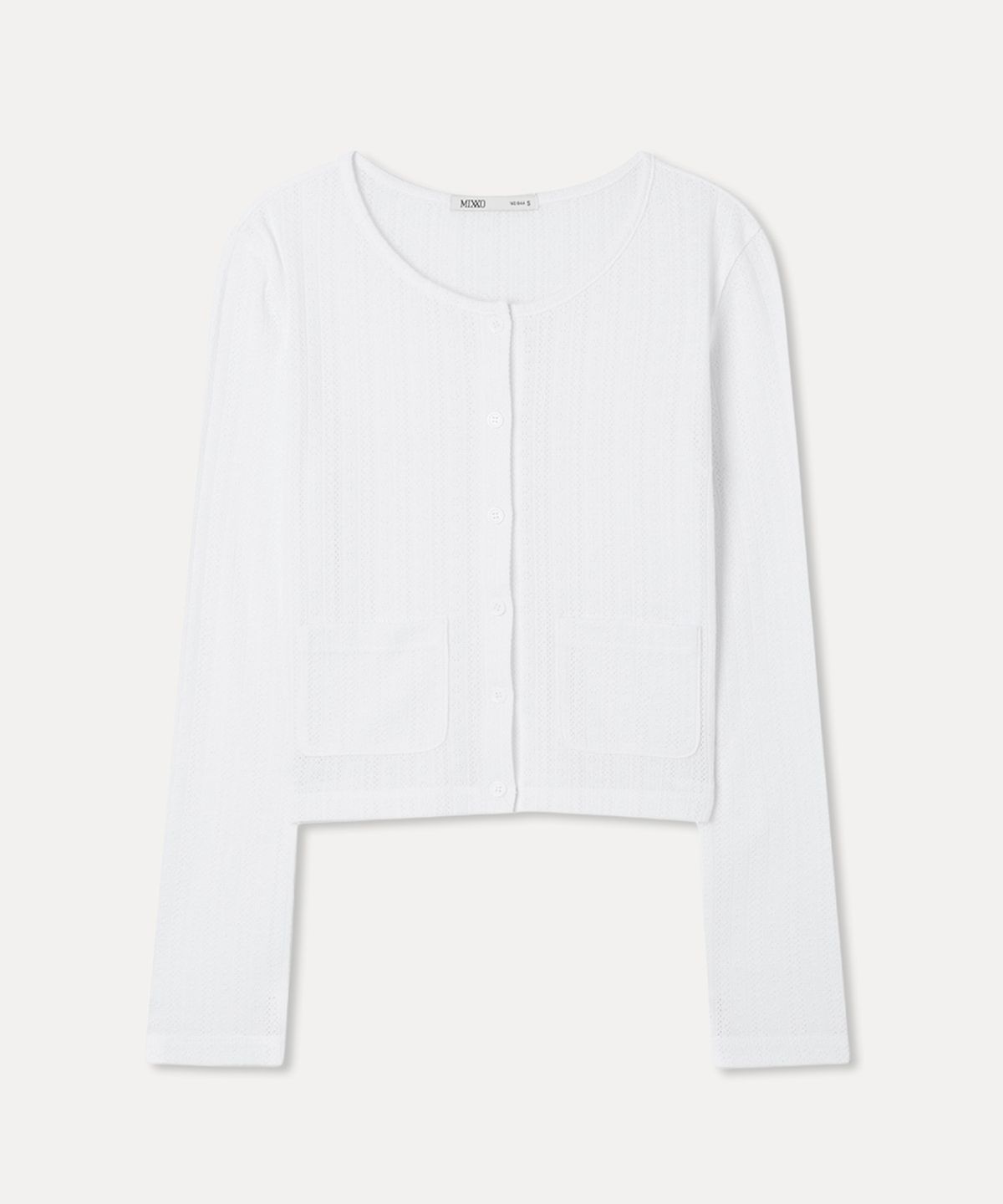미쏘(MIXXO) 펀칭 가디건_MIWCMG508A