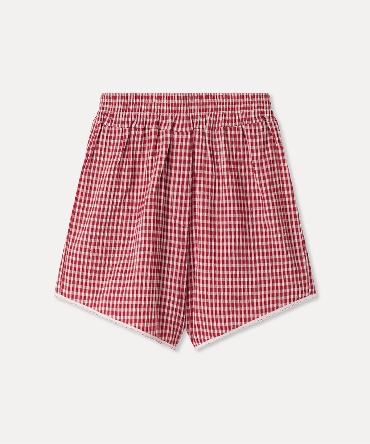 미쏘(MIXXO) 밴딩 체크 숏 팬츠