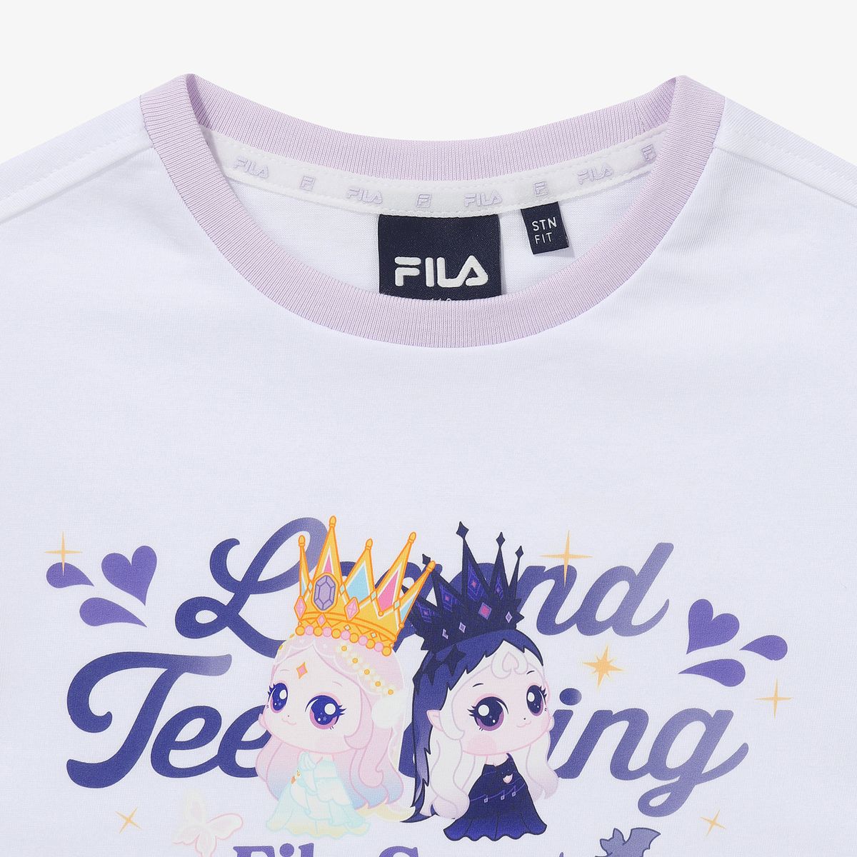 휠라 키즈(FILA KIDS) 프린세스 캐치! 티니핑 소매트임 티셔츠