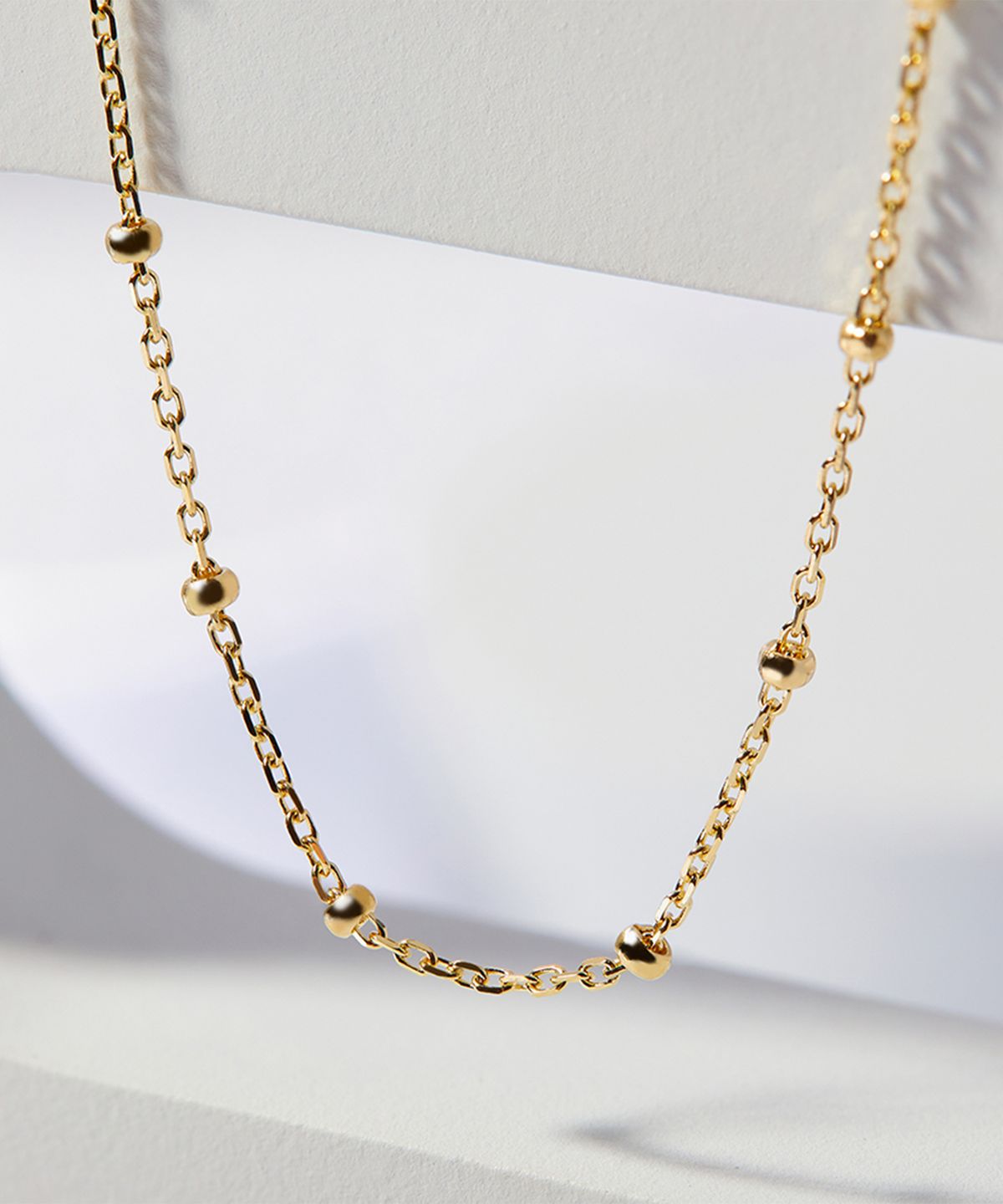엘렌쥬얼리(HELENE JEWELRY) 14K 18K 각줄 루루 체인 금 목걸이