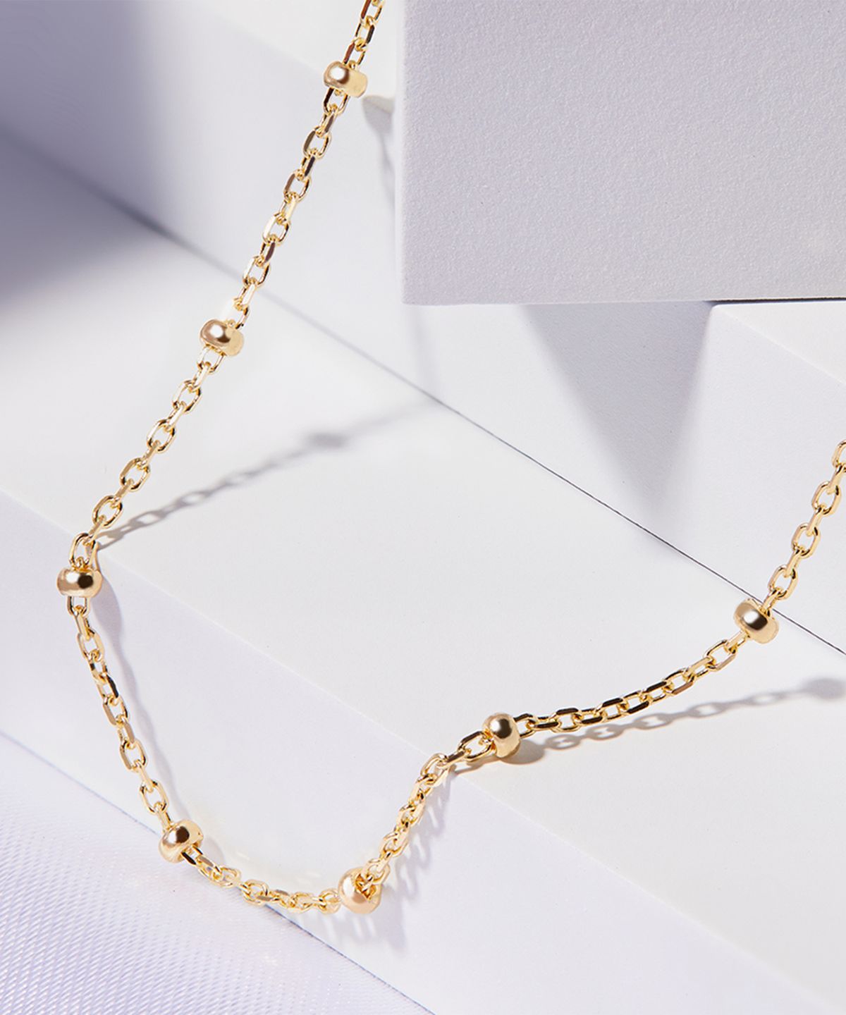 엘렌쥬얼리(HELENE JEWELRY) 14K 18K 각줄 루루 체인 금 목걸이