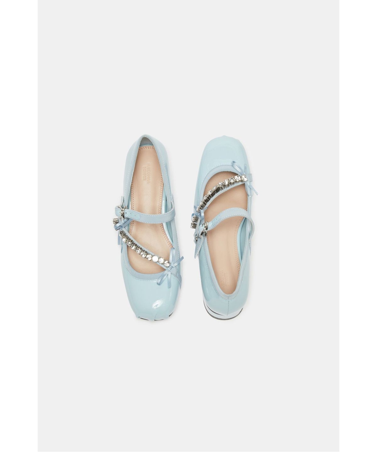 슈콤마보니(SUECOMMA BONNIE) Jewelry mary-jane flats(blue)_DG1DS26013BLU