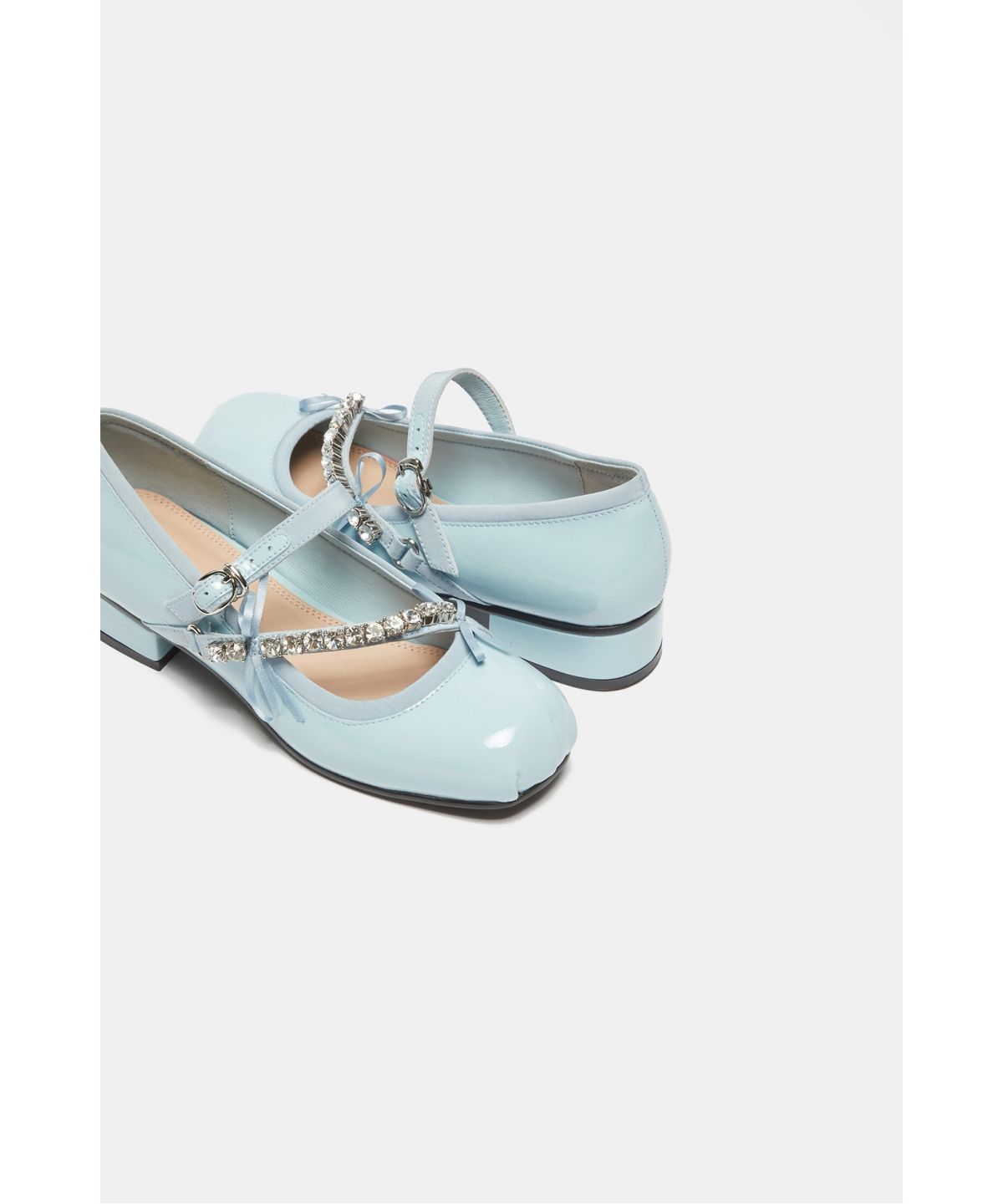 슈콤마보니(SUECOMMA BONNIE) Jewelry mary-jane flats(blue)_DG1DS26013BLU