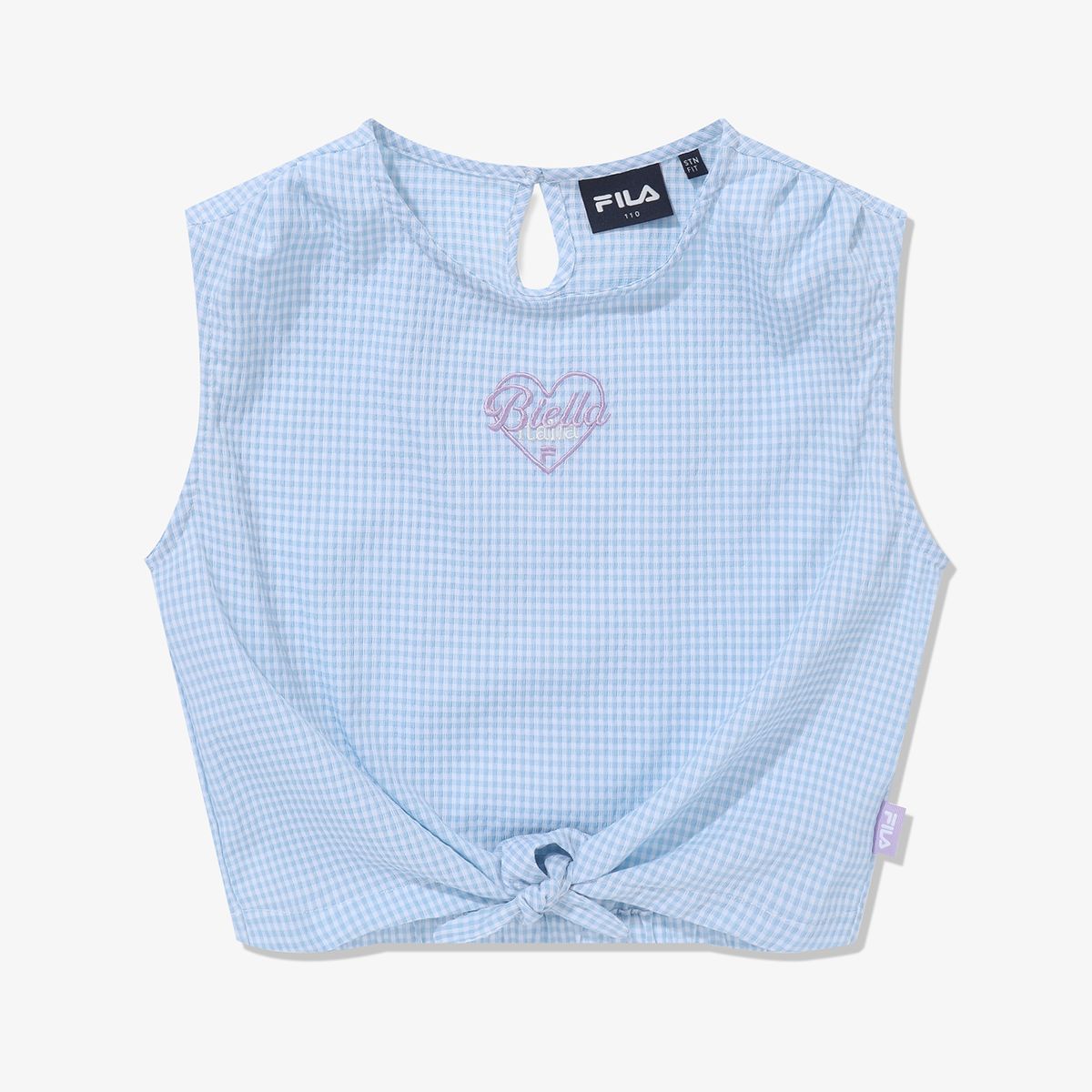 휠라 키즈(FILA KIDS) 시어서커 매듭 티셔츠