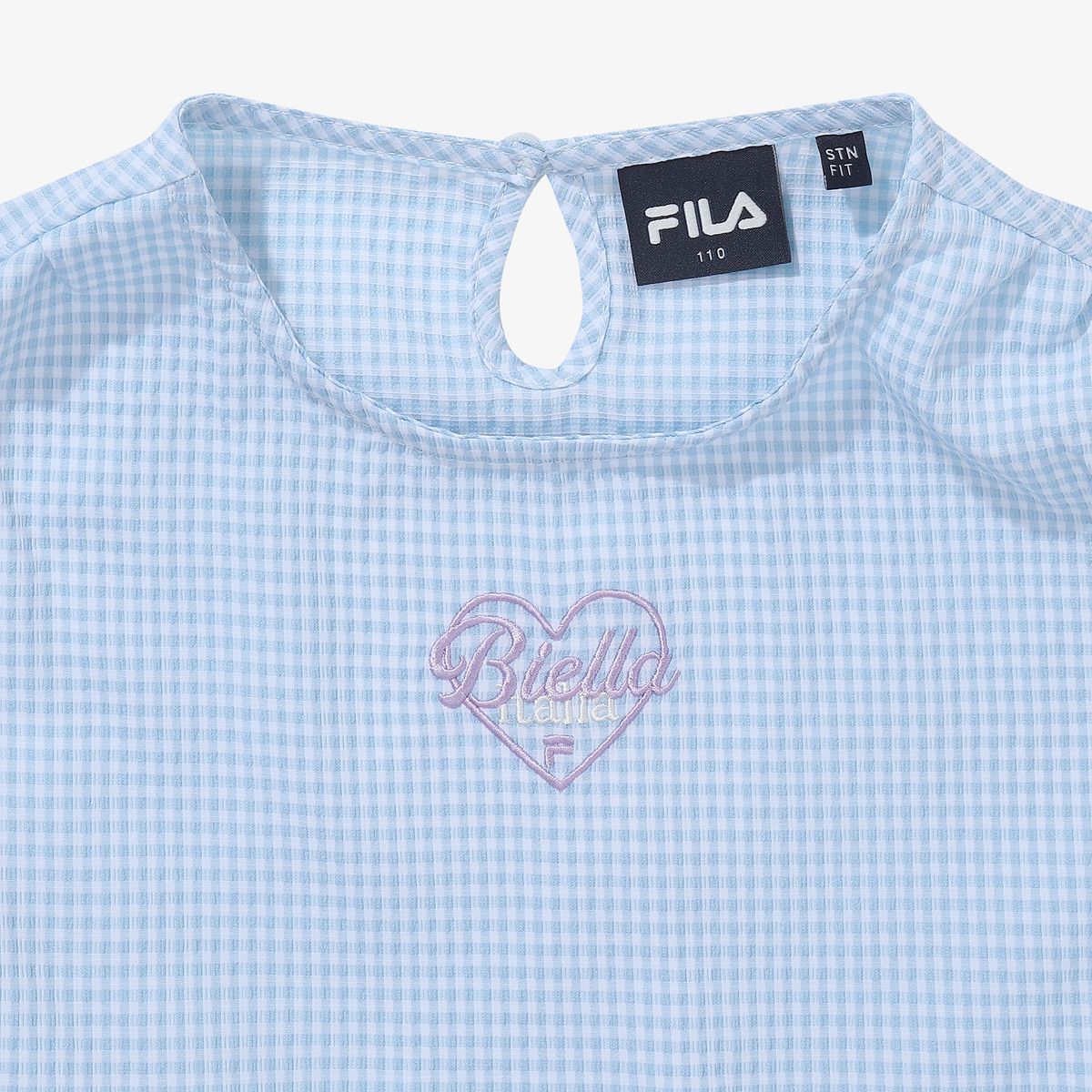 휠라 키즈(FILA KIDS) 시어서커 매듭 티셔츠