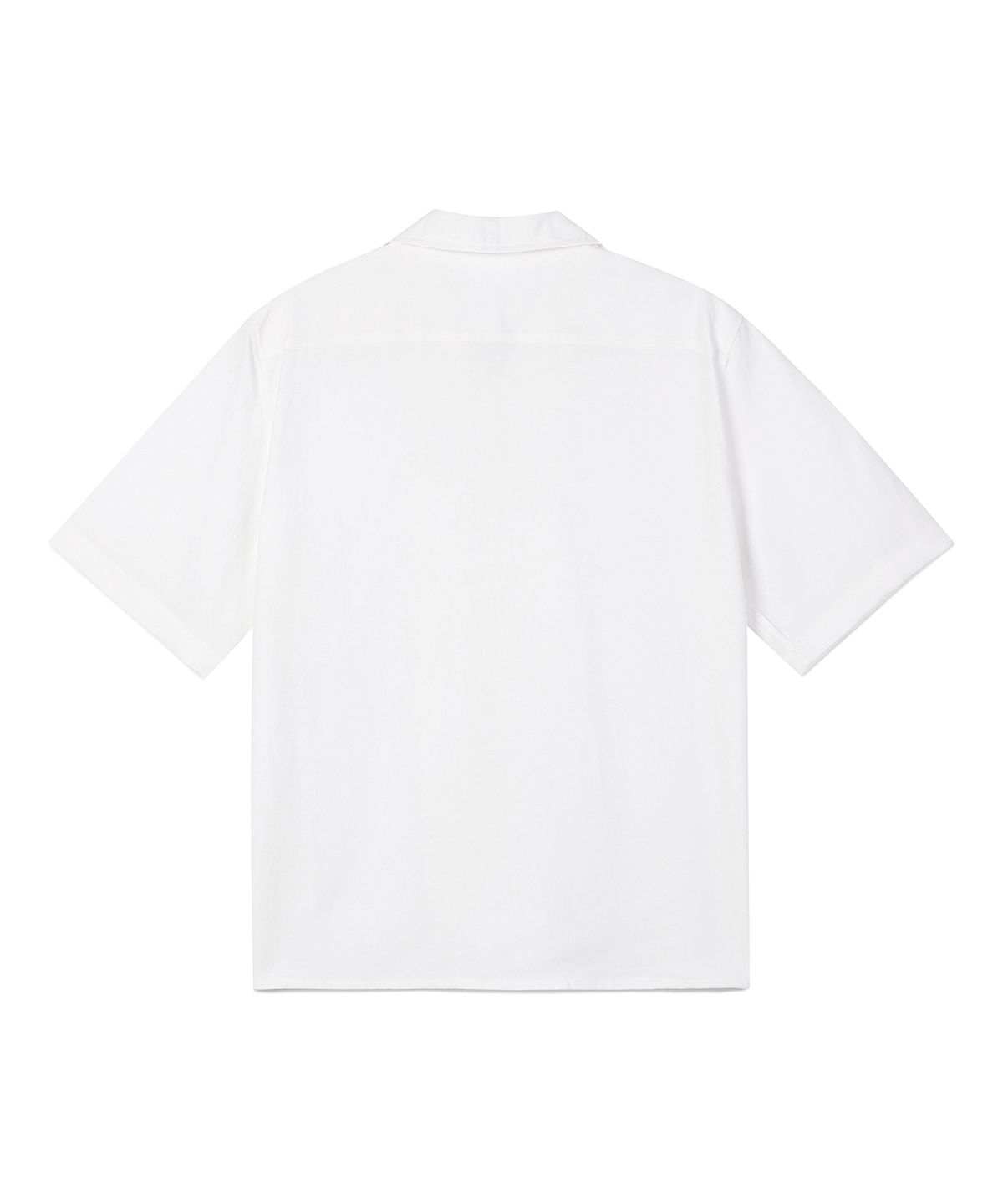 프레리(PRAIRIE) 린넨 오픈카라  반팔 셔츠 (WHITE)
