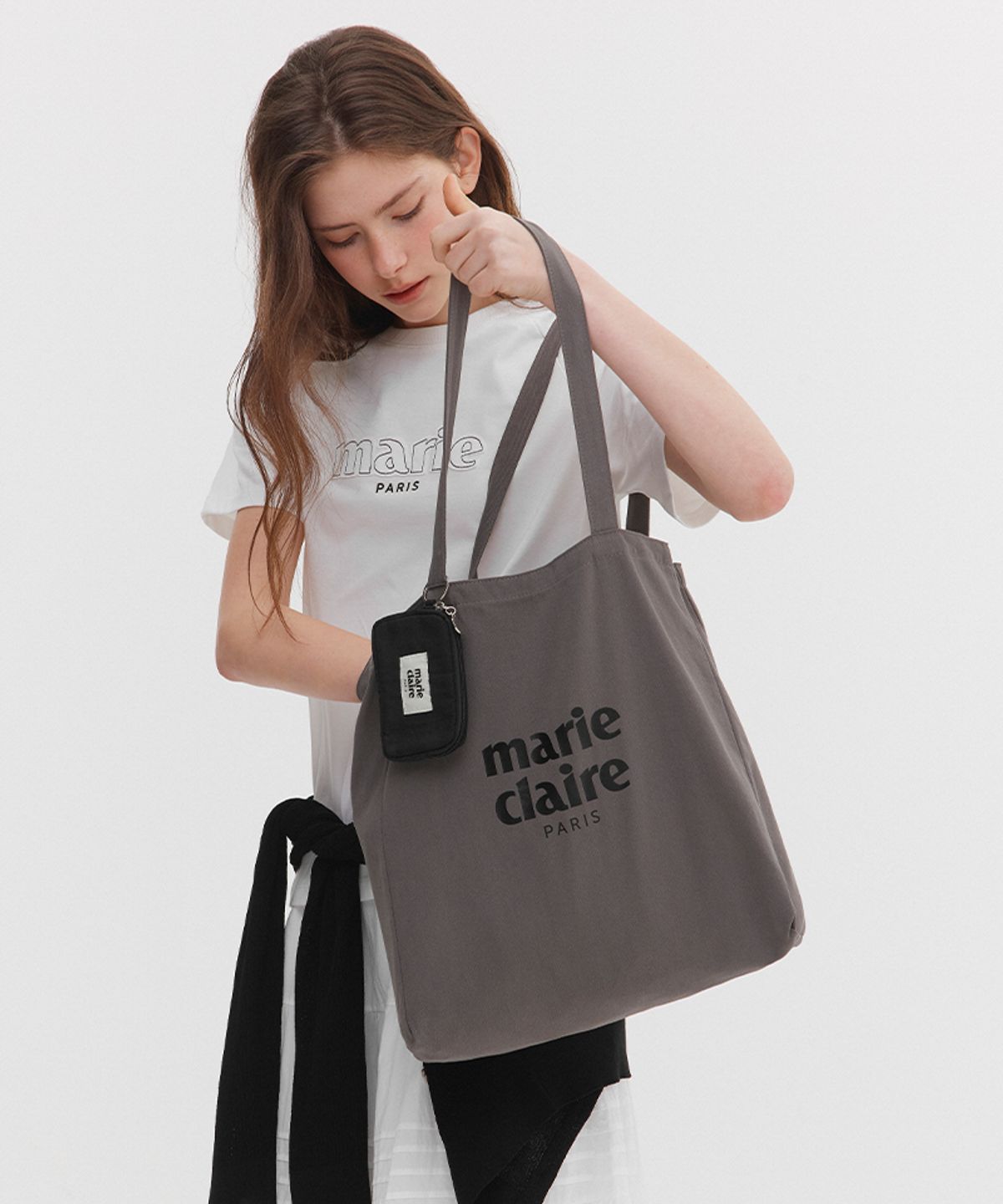 마리끌레르(MARIE CLAIRE) 에센셜 로고 코튼백(MAGBBG06M)