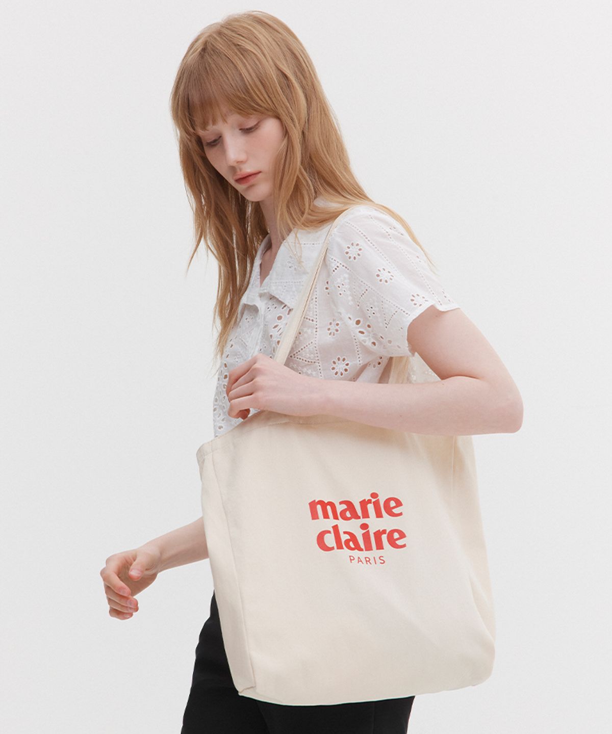 마리끌레르(MARIE CLAIRE) 에센셜 로고 코튼백(MAGBBG06M)