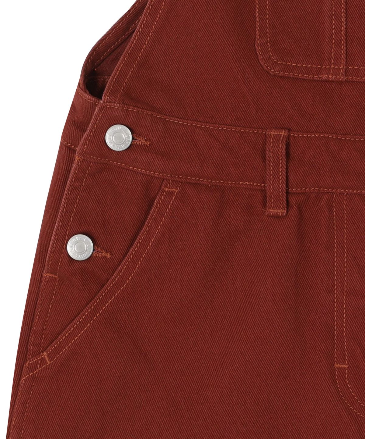 유니버셜 오버롤(UNIVERSAL OVERALL) WORKERS OVERALL SHORTS BURGUNDY