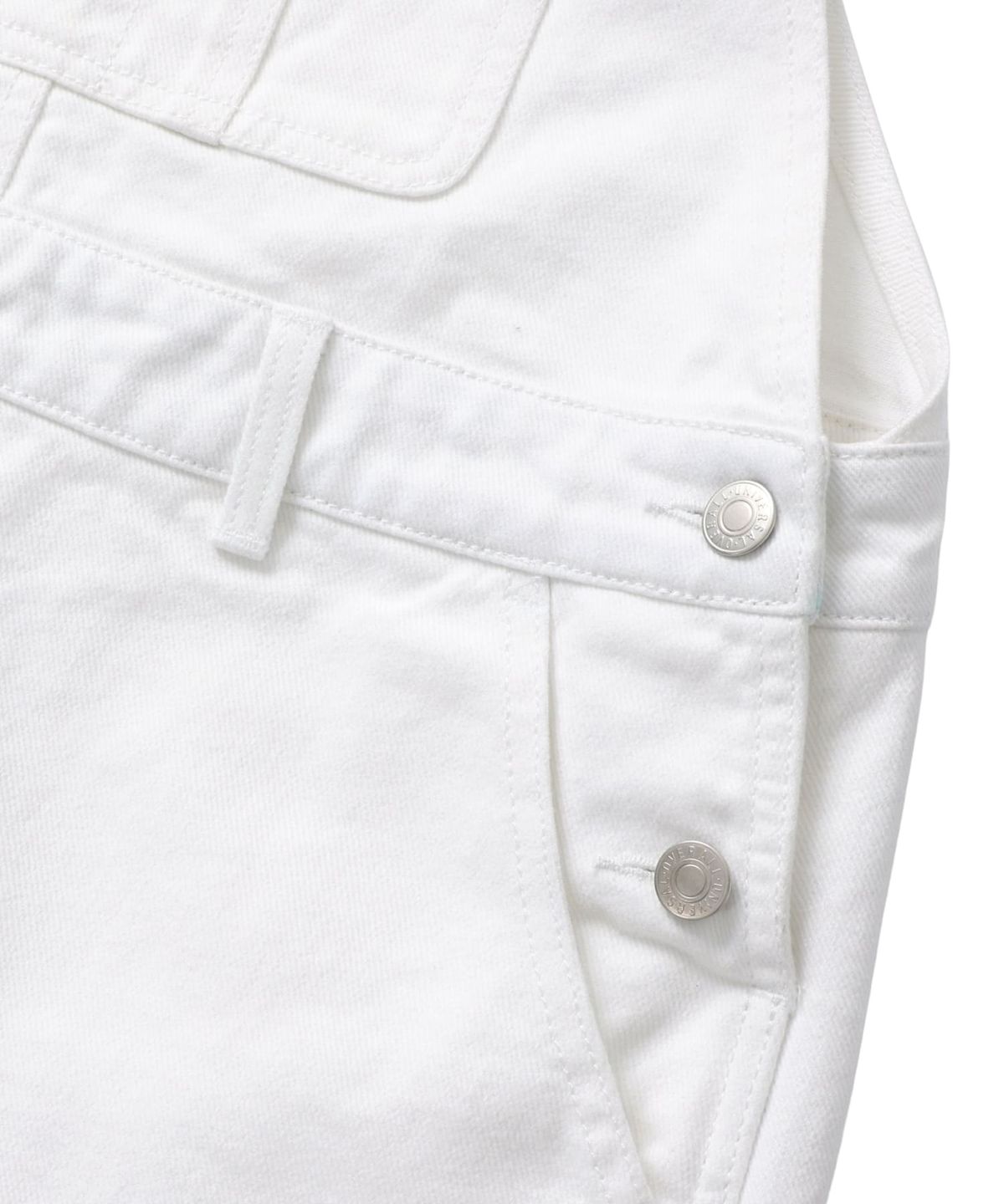 유니버셜 오버롤(UNIVERSAL OVERALL) WORKERS OVERALL SHORTS WHITE