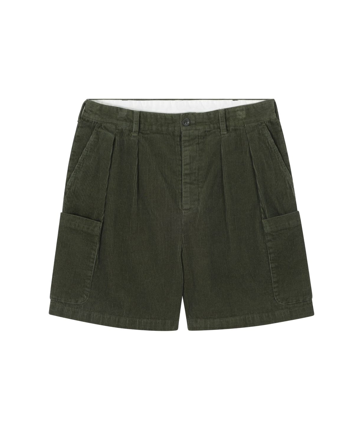 유니버셜 오버롤(UNIVERSAL OVERALL) CORDUROY CARGO SHORTS KHAKI