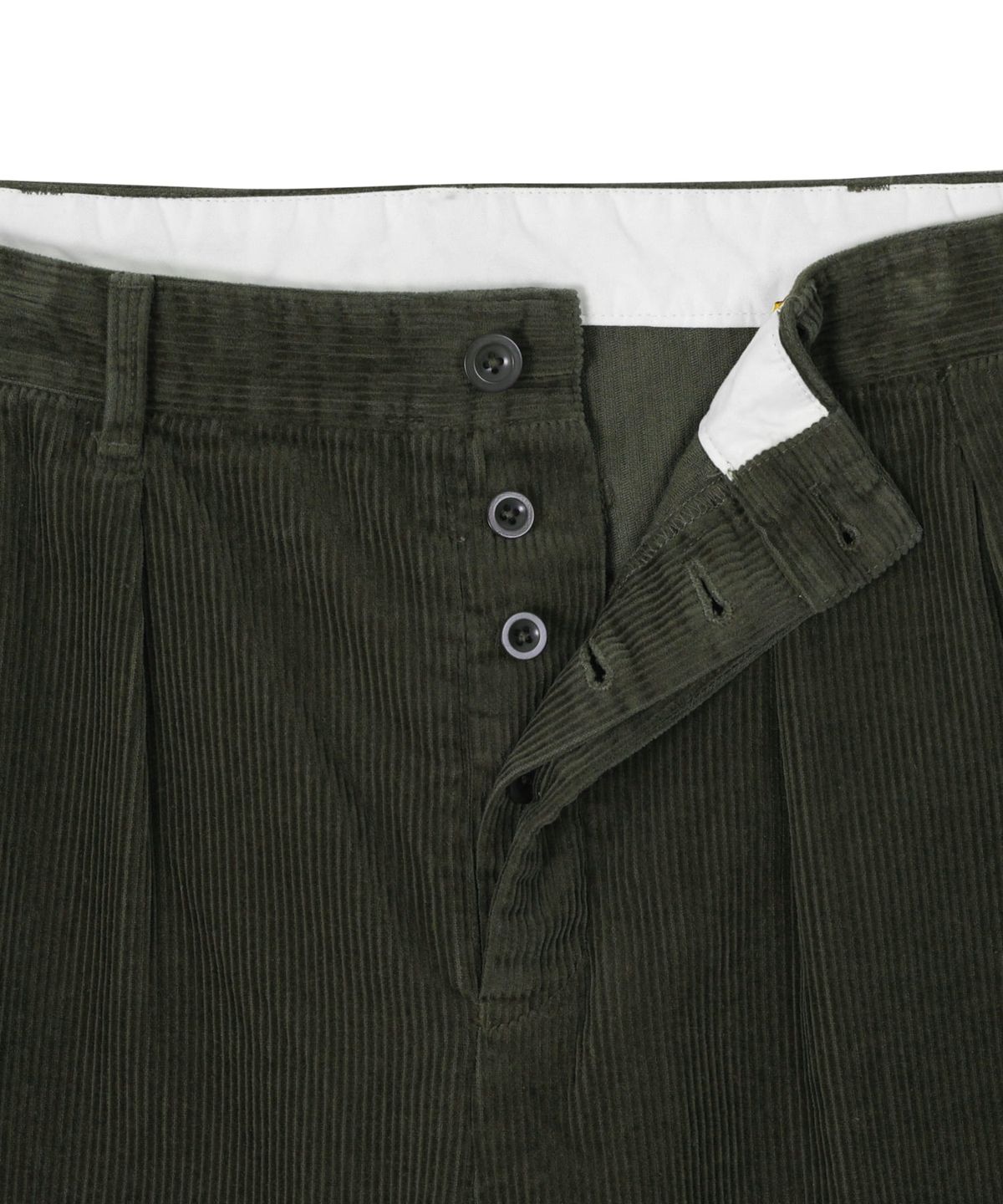 유니버셜 오버롤(UNIVERSAL OVERALL) CORDUROY CARGO SHORTS KHAKI