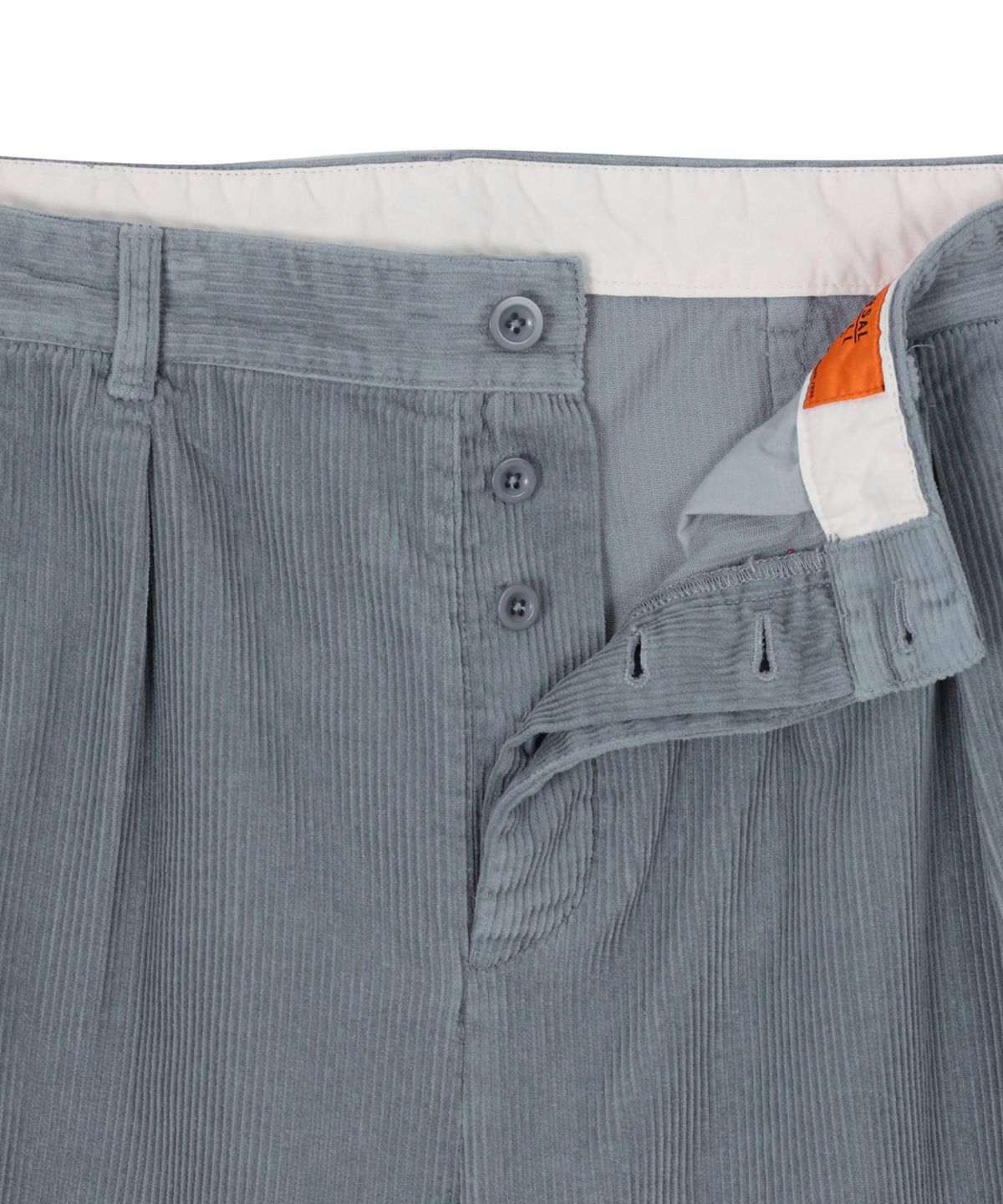 유니버셜 오버롤(UNIVERSAL OVERALL) CORDUROY CARGO SHORTS BLUE