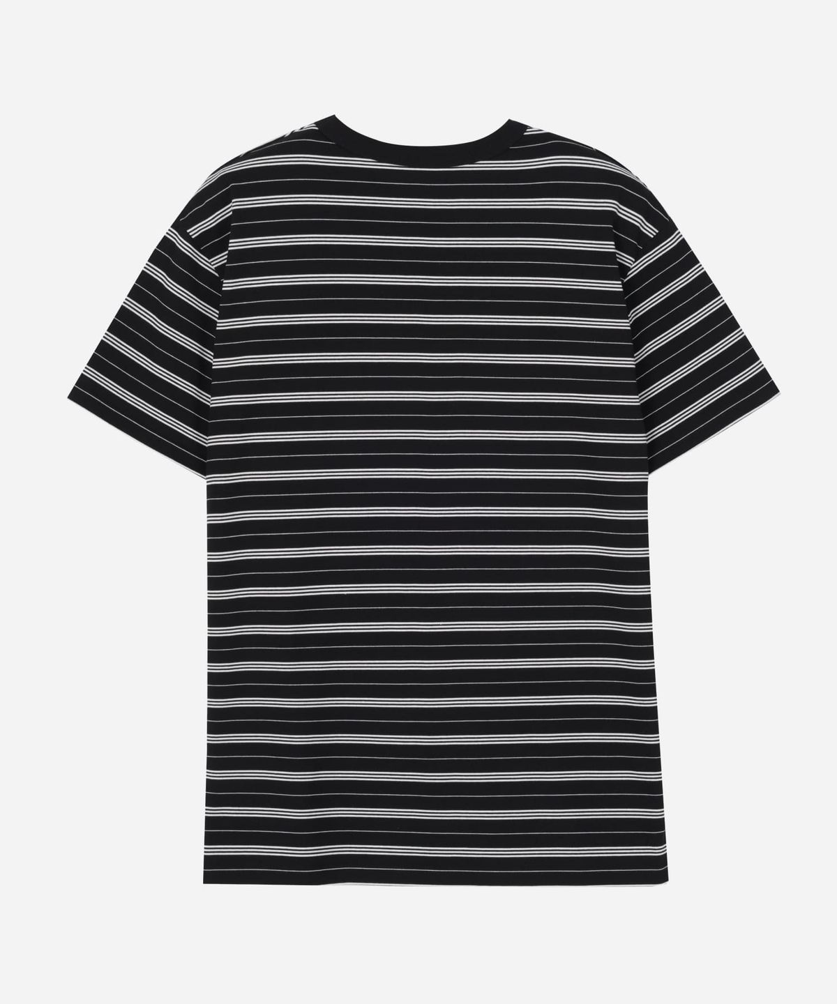 유니버셜 오버롤(UNIVERSAL OVERALL) STRIPE SHORT T-SHIRT BLACK