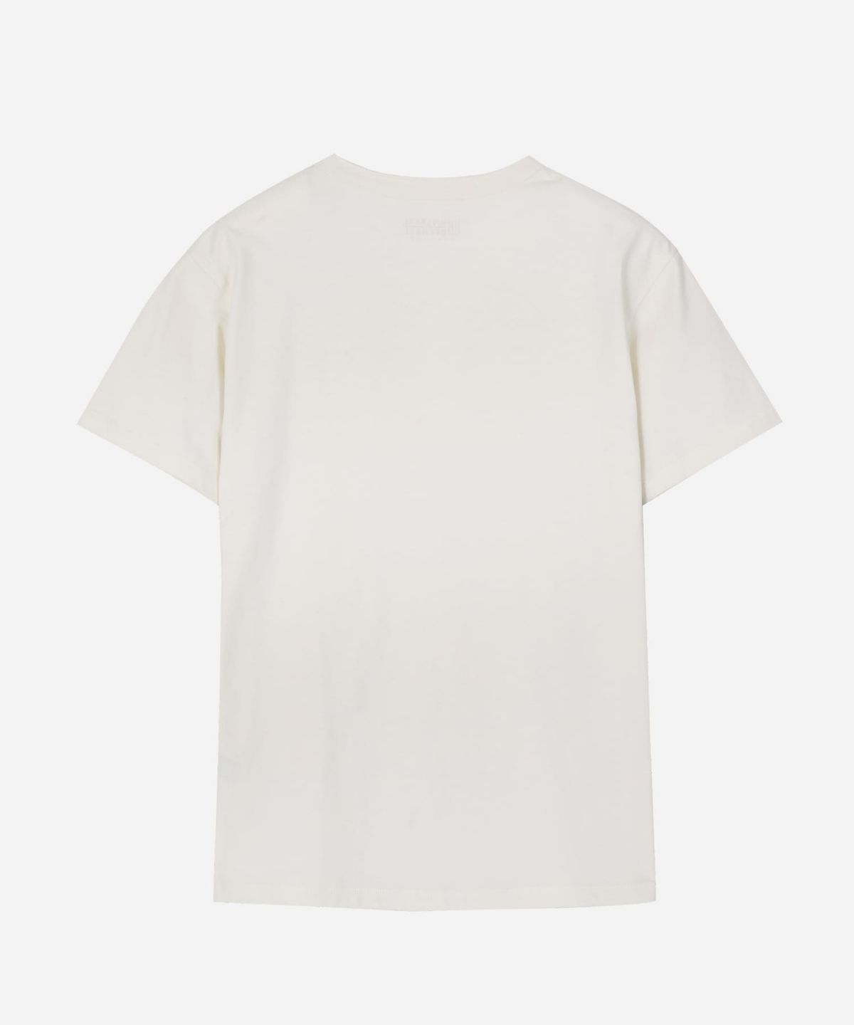 유니버셜 오버롤(UNIVERSAL OVERALL) HENLEY NECK SHORT T-SHIRT WHITE