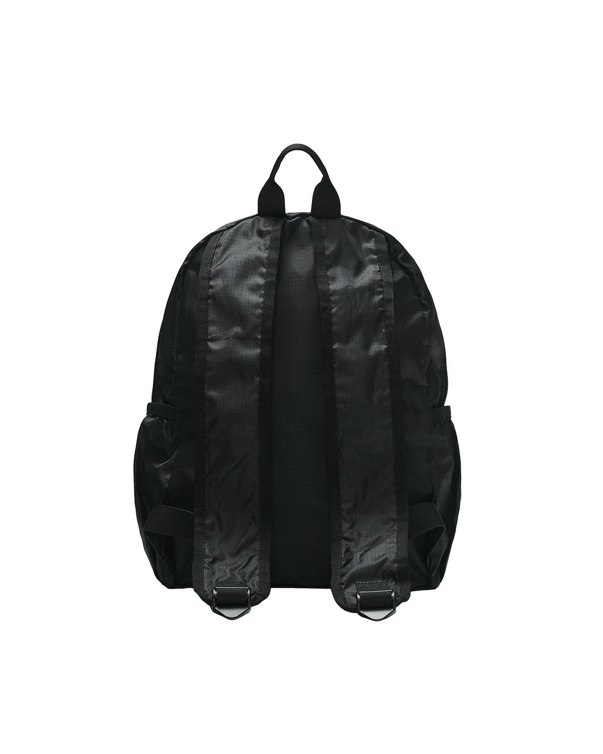 더뮤지엄비지터(THEMUSEUMVISITOR) PACKABLE LOGO BACKPACK (BLACK)