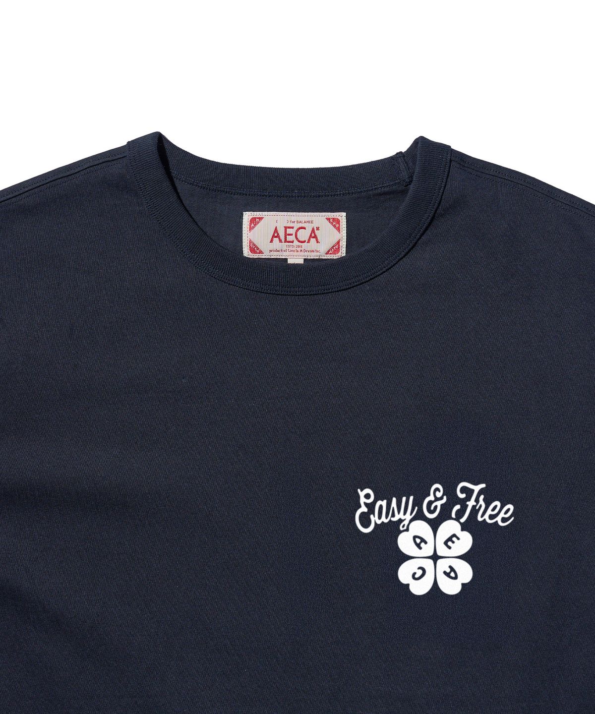 에이카화이트(AECA) (Woman) AECA LOVIN EASY TEE-NAVY