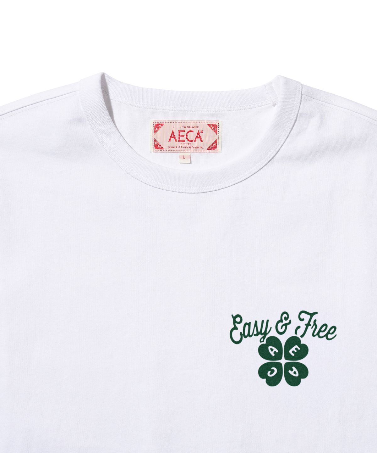 에이카화이트(AECA) (Woman) AECA LOVIN EASY TEE-WHITE