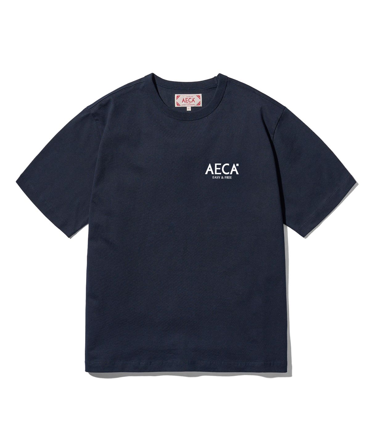 에이카화이트(AECA) (Woman) AECA SIGNATURE TEE-NAVY