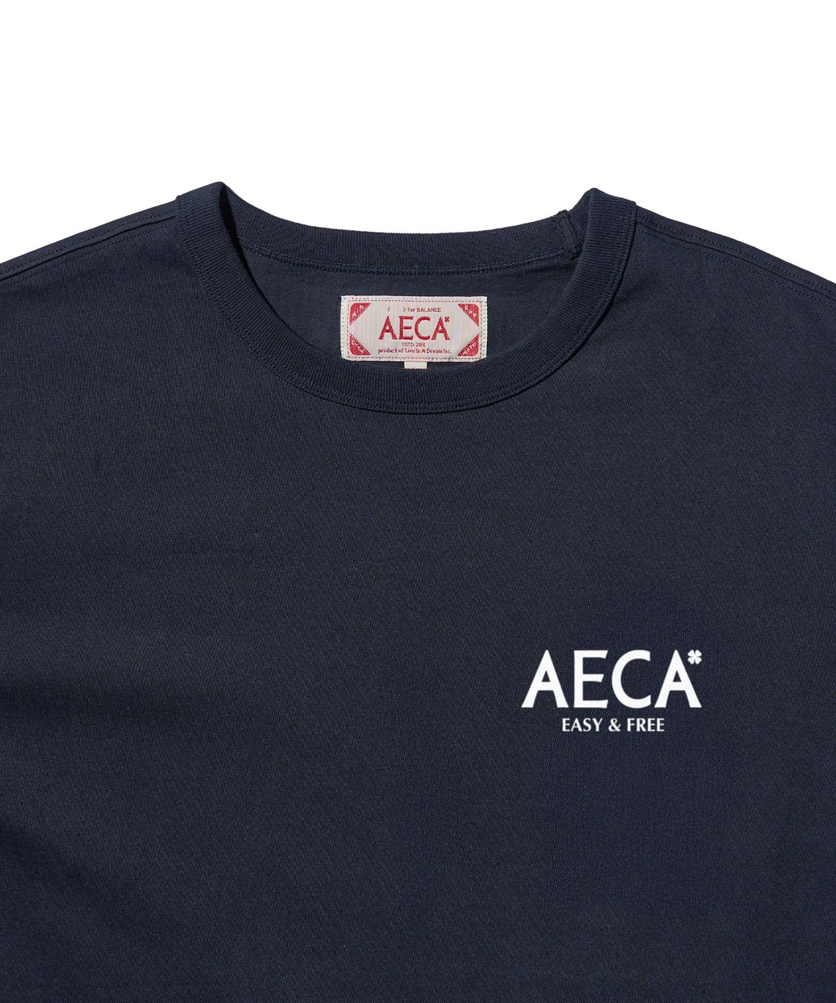 에이카화이트(AECA) (Woman) AECA SIGNATURE TEE-NAVY