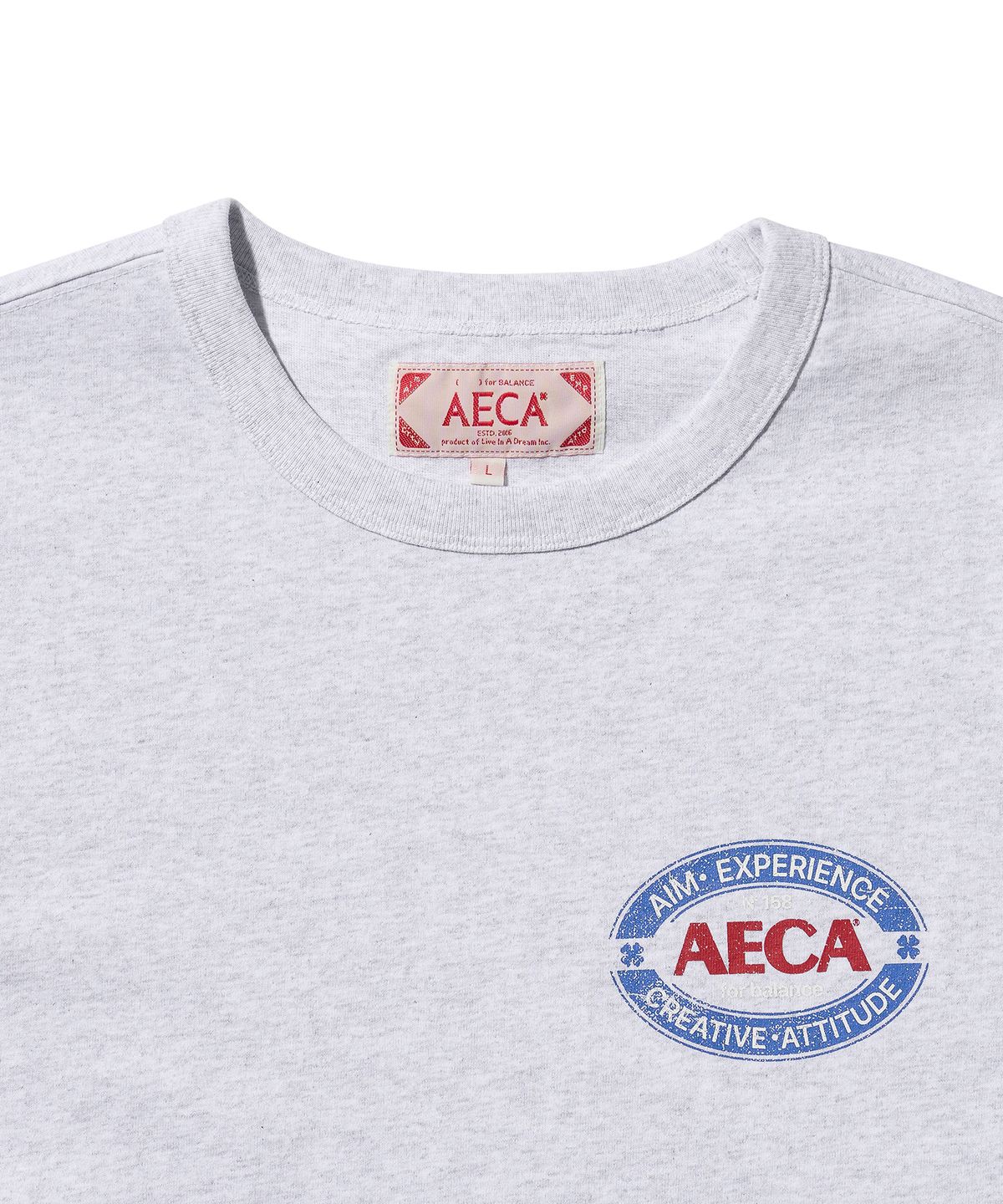 에이카화이트(AECA) (Woman) WALKING ON SUNSHINE HALF SLEEVE-LIGHT GREY