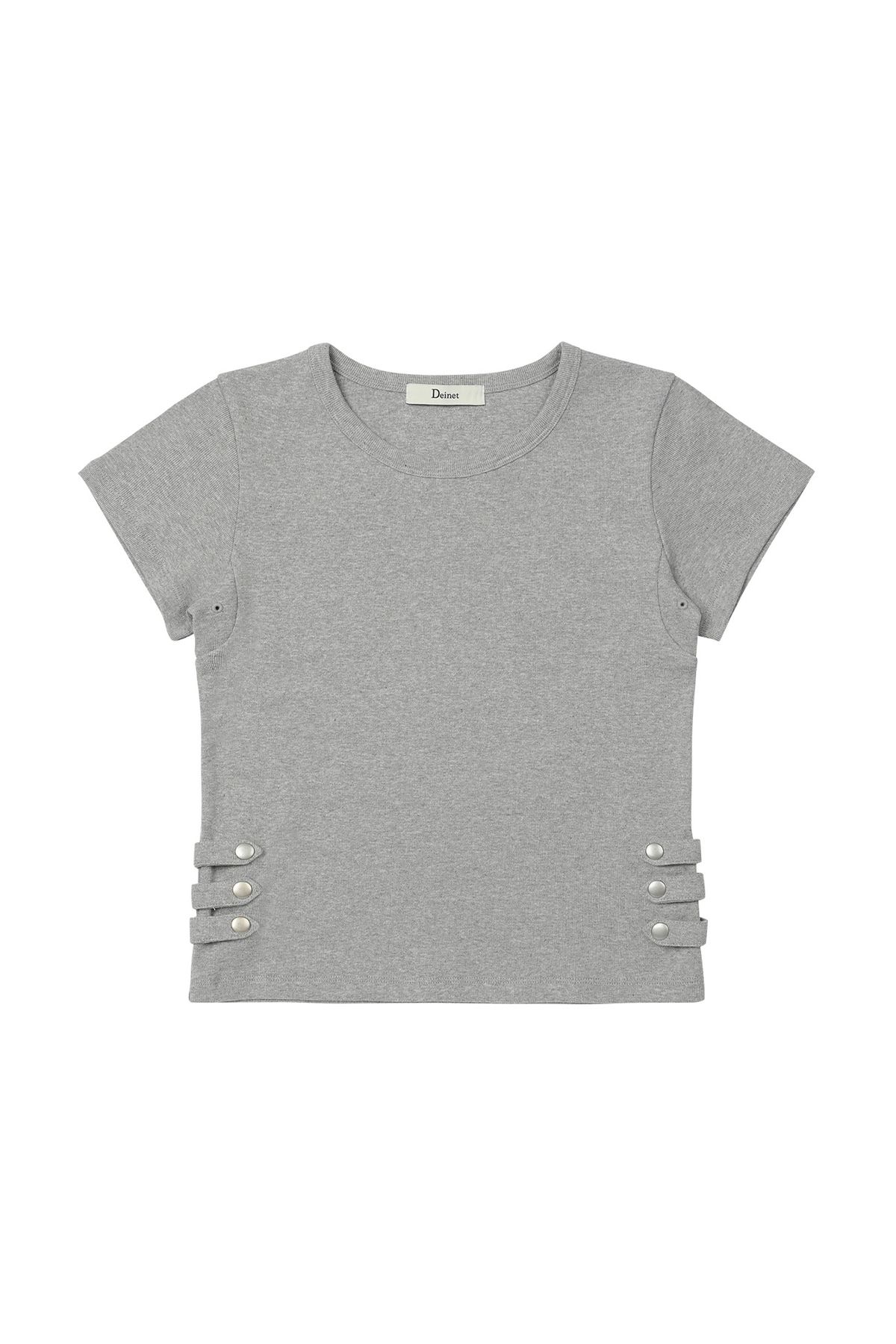 다이닛(DEINET) NAPOLEONS T-SHIRT IN MELANGE GREY