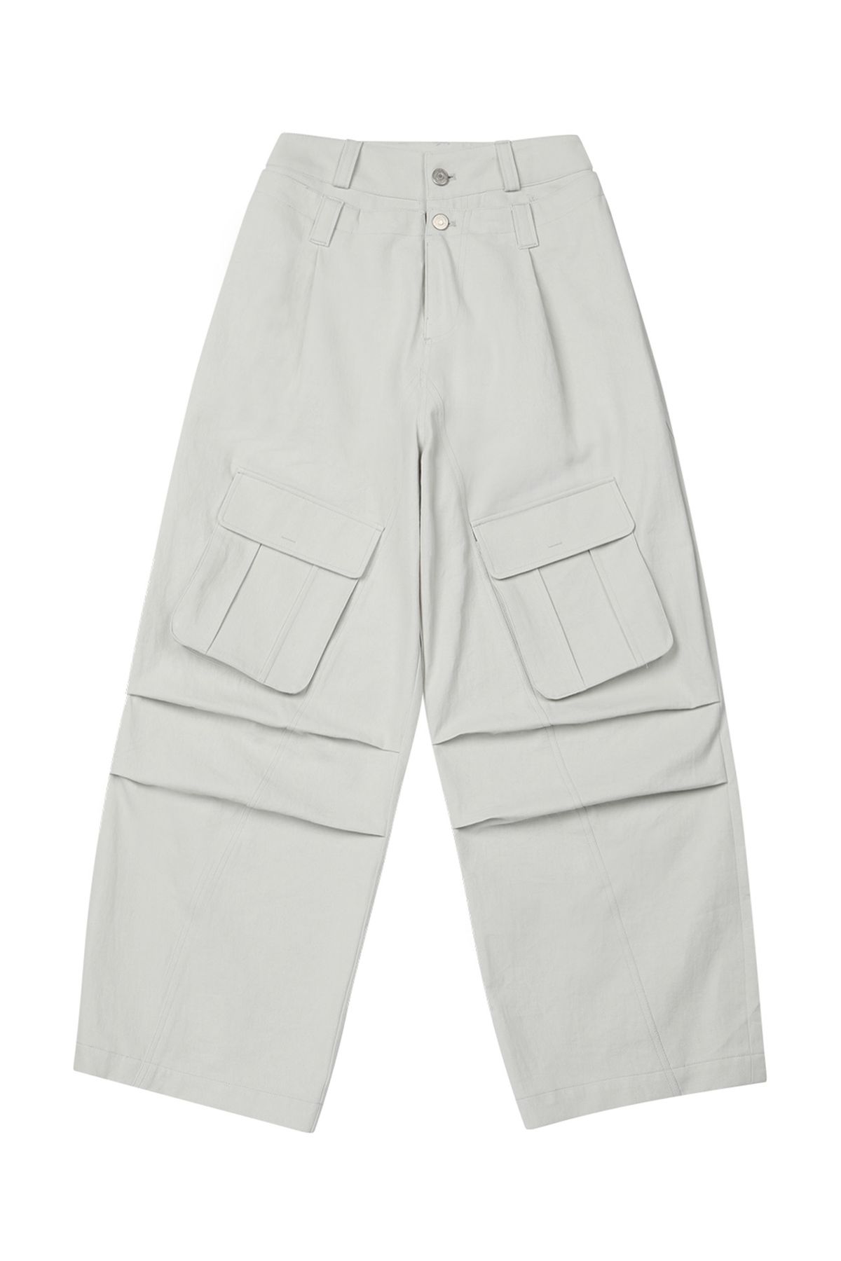 다이닛(DEINET) WASHING CARGO DOUBLE PANTS IN IVORY