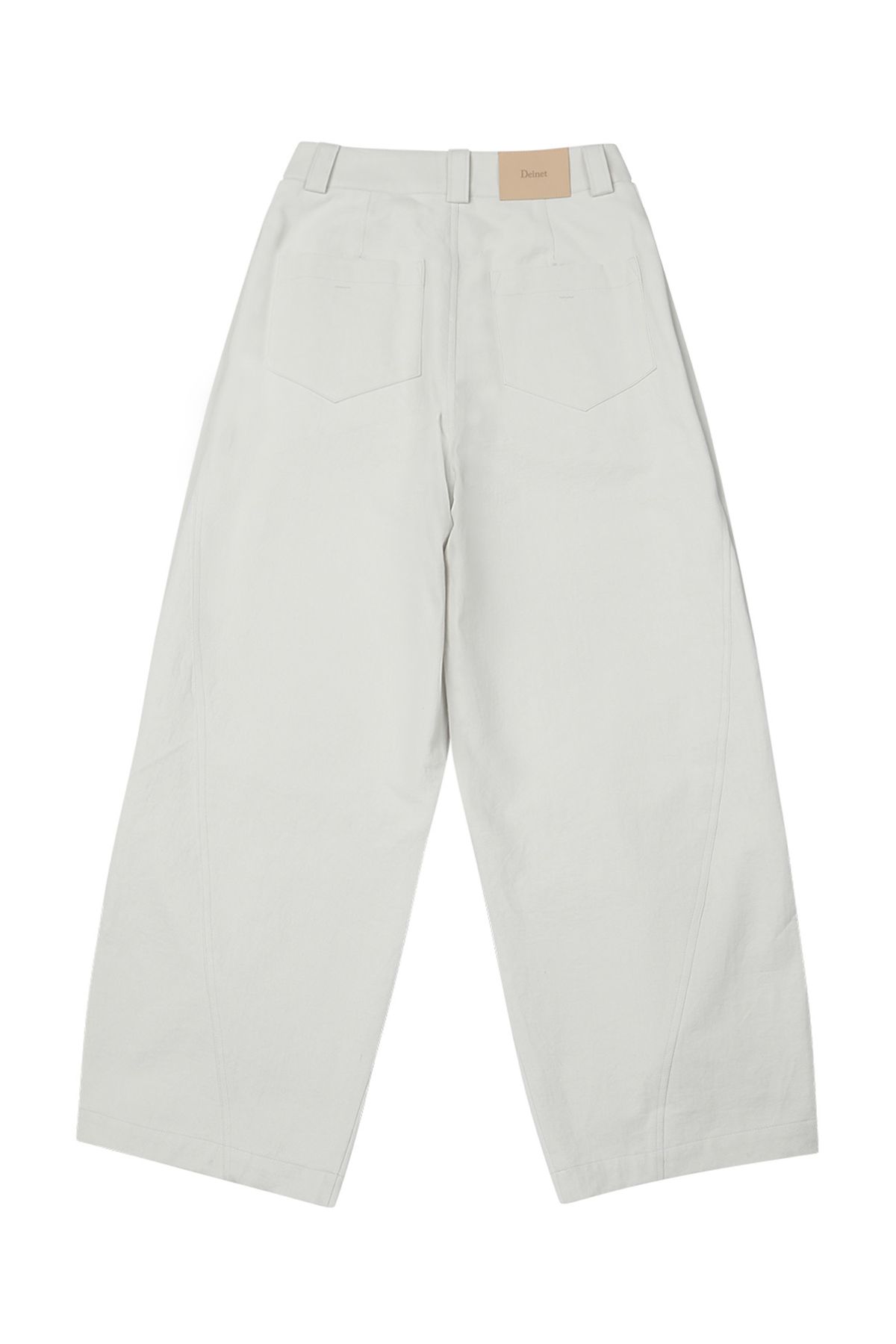 다이닛(DEINET) WASHING CARGO DOUBLE PANTS IN IVORY