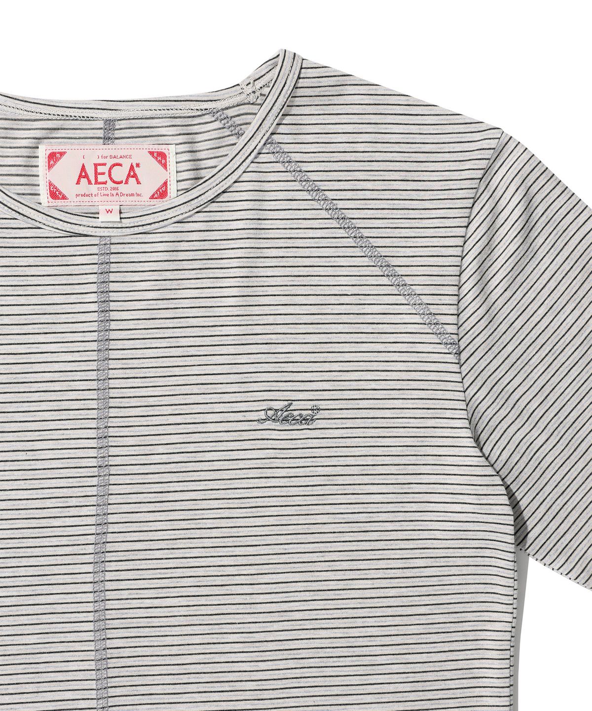 에이카화이트(AECA) (Woman) AECA SLIM S/T LONG SLEEVE-BLACK