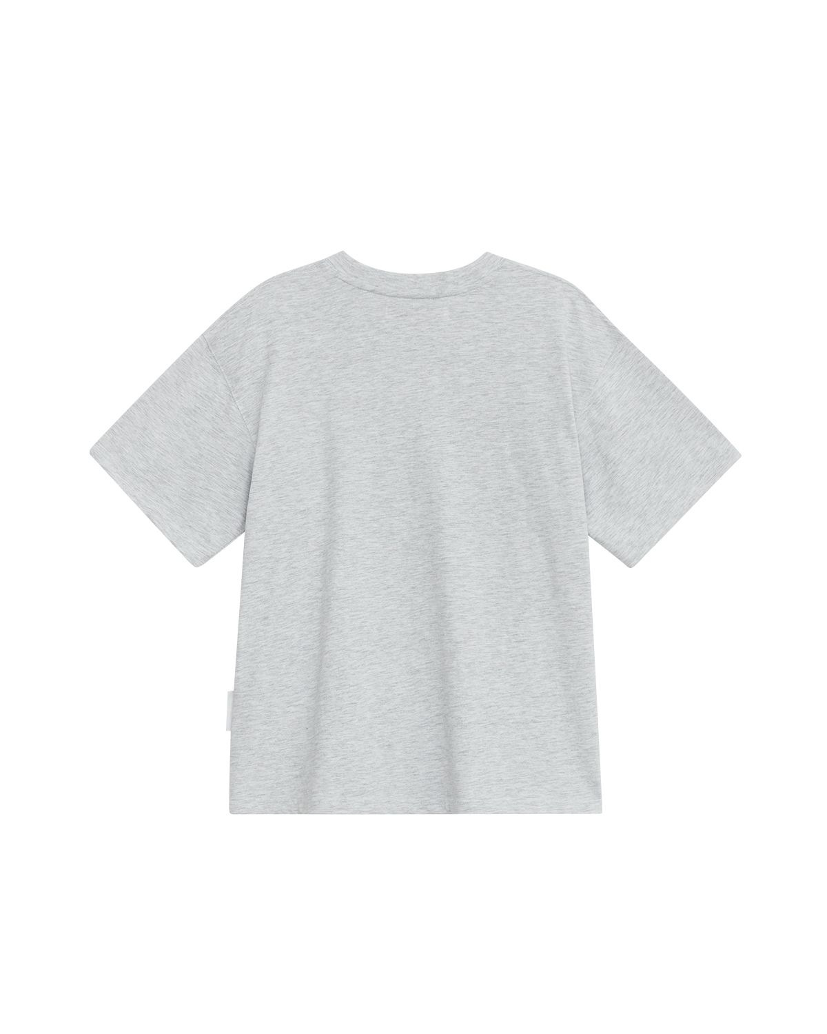 더뮤지엄비지터(THEMUSEUMVISITOR) FLAG DOODLE T-SHIRT (WHITE MELANGE)