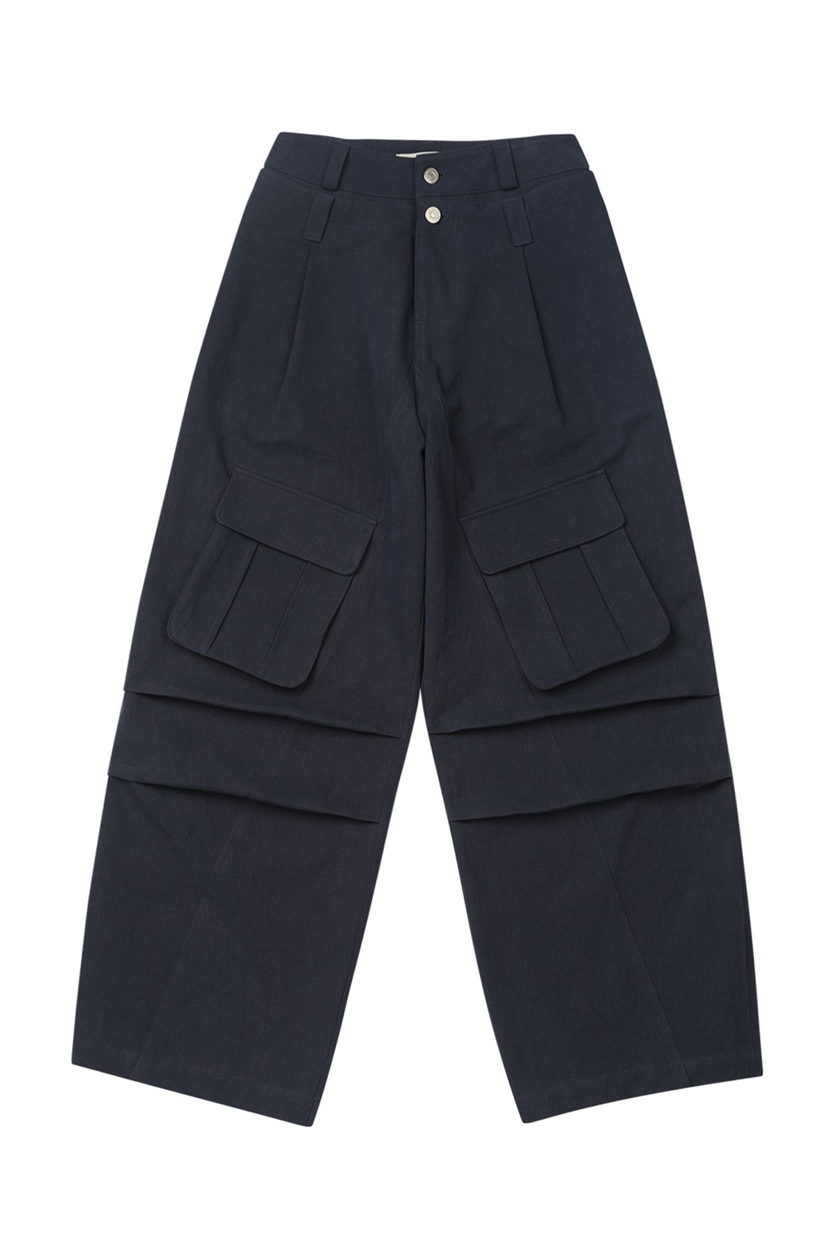 다이닛(DEINET) WASHING CARGO DOUBLE PANTS IN NAVY