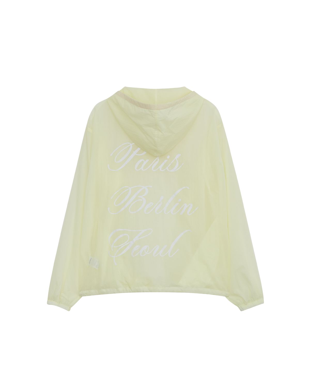 더뮤지엄비지터(THEMUSEUMVISITOR) NYLON SUMMER FLAP ANORAK (LEMON)