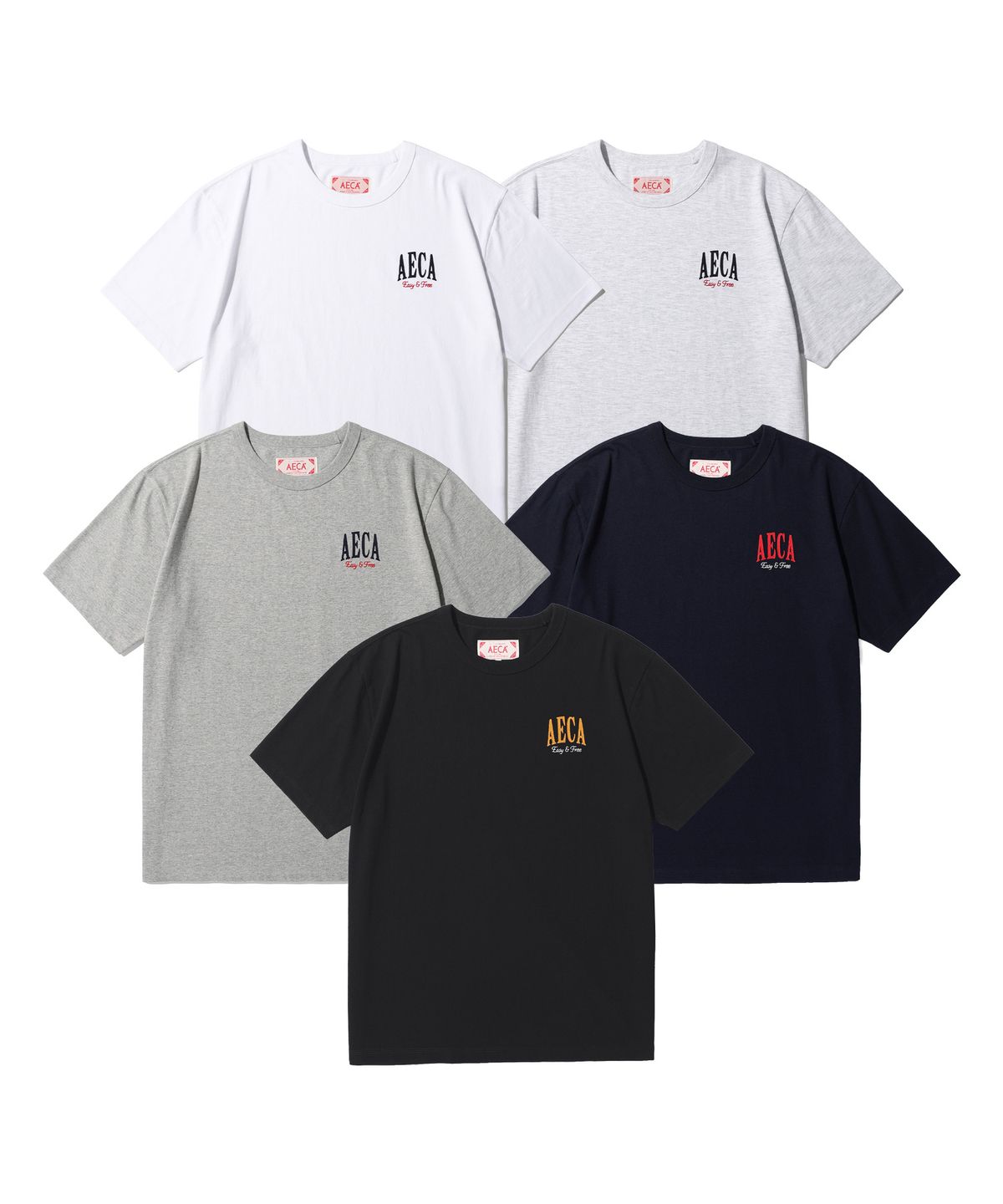 에이카화이트(AECA) AECA ARCH FELT HALF SLEEVE TEE (5color)