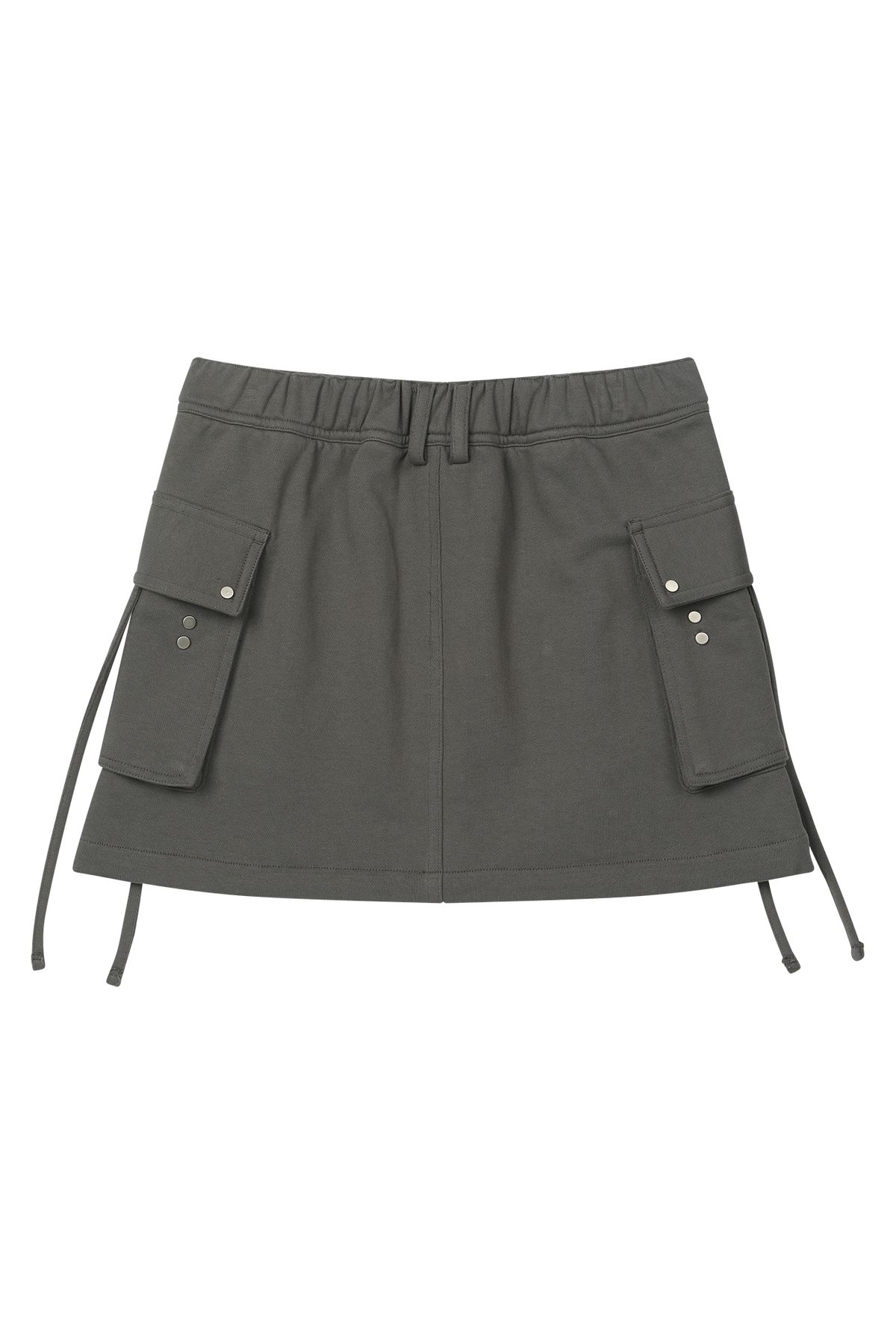 다이닛(DEINET) JERSEY MINI SKIRT IN CHARCOAL
