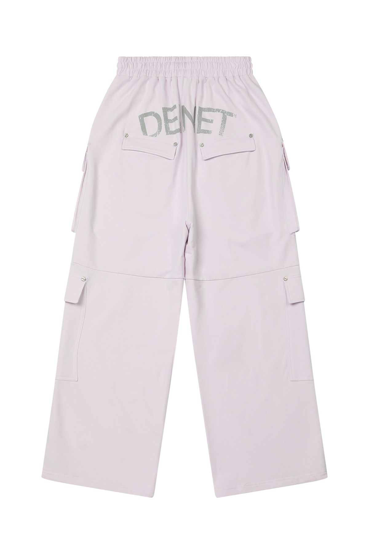 다이닛(DEINET) UTILITY CARGO SWEAT PANTS IN LIGHT PINK