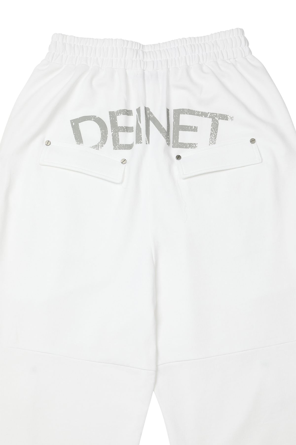 다이닛(DEINET) UTILITY CARGO SWEAT PANTS IN WHITE