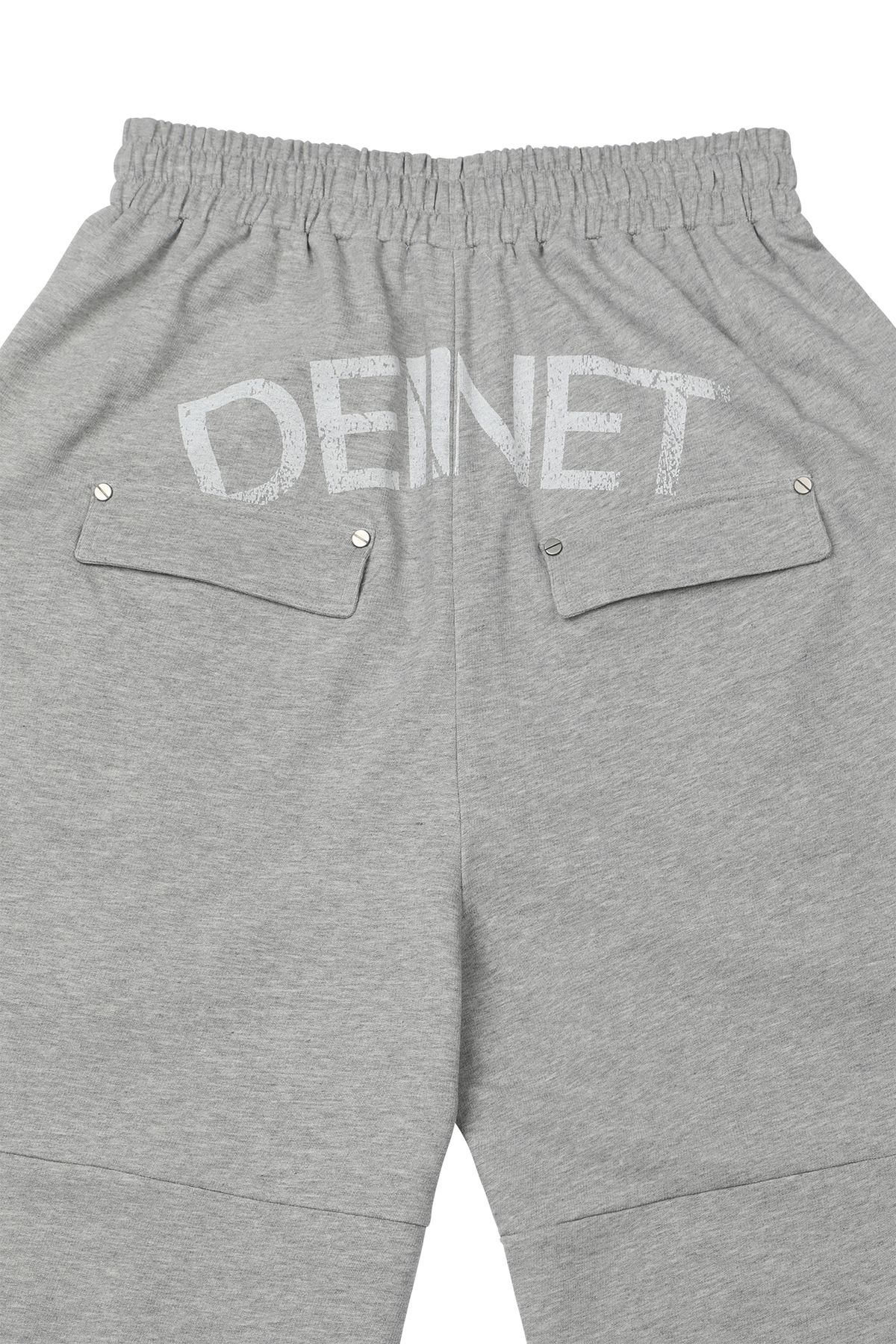다이닛(DEINET) UTILITY CARGO SWEAT PANTS IN MELANGE GREY