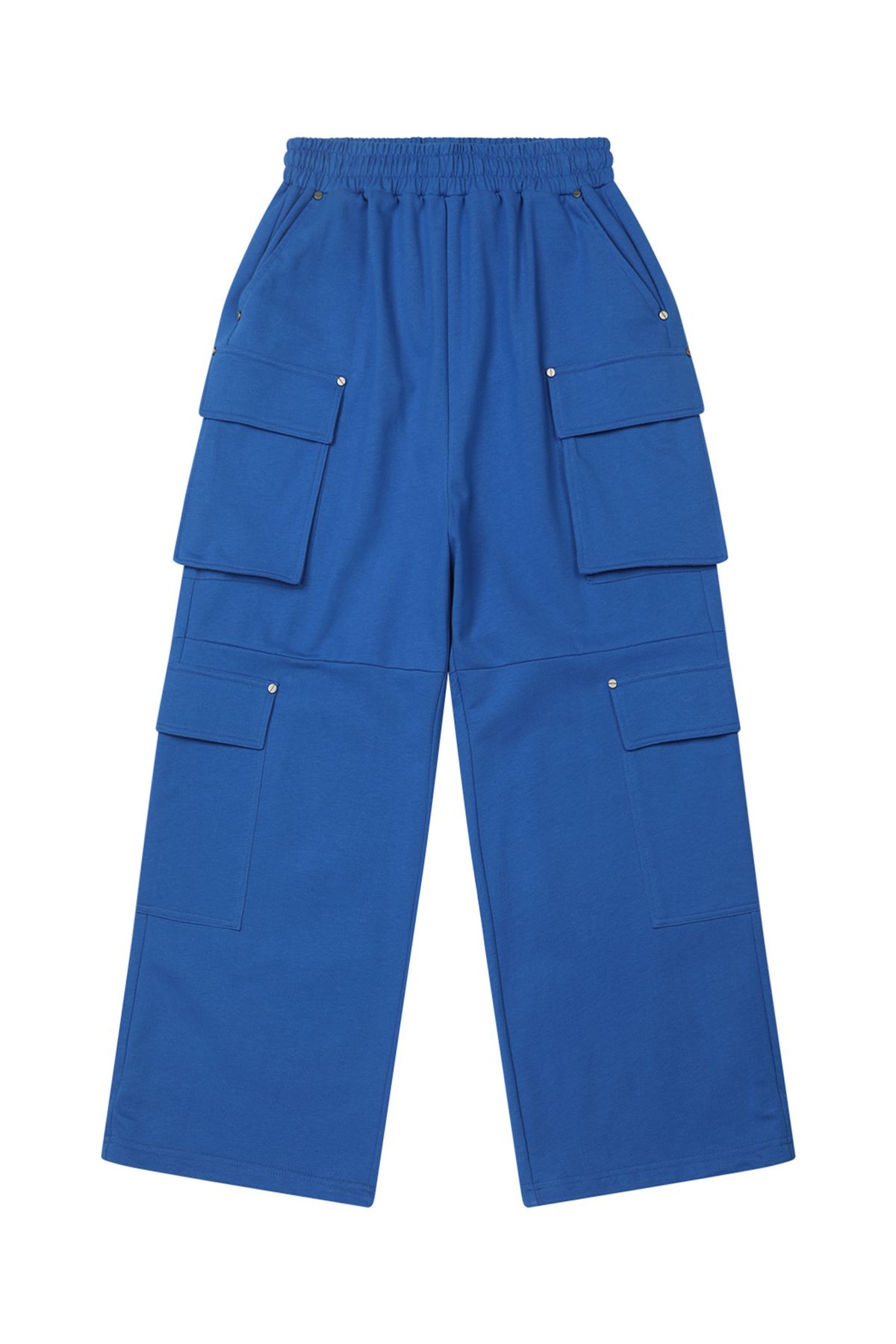 다이닛(DEINET) UTILITY CARGO SWEAT PANTS IN BLUE