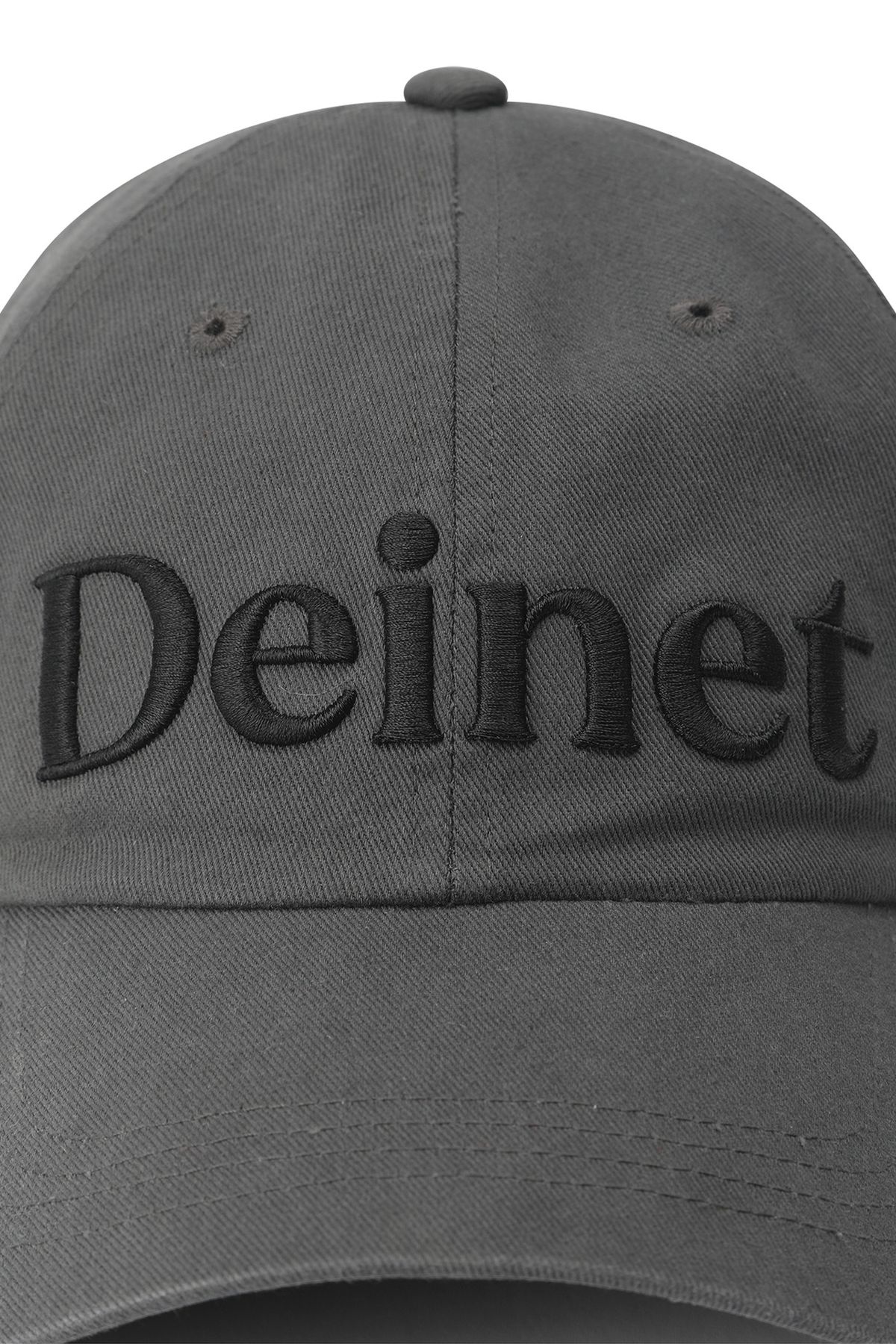 다이닛(DEINET) ESSENTIAL LOGO BALL CAP IN CHARCOAL