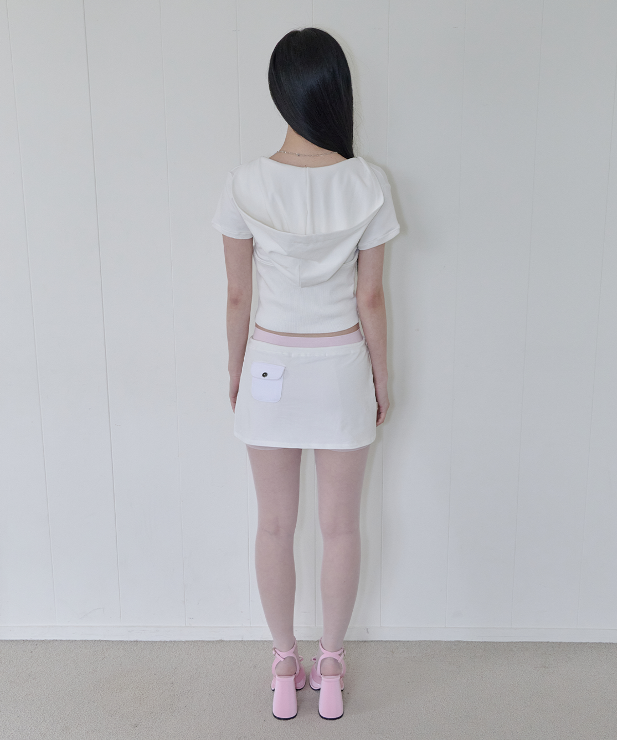 사일프레이(41PRAY) Youth Graphic Skirt / Ivory