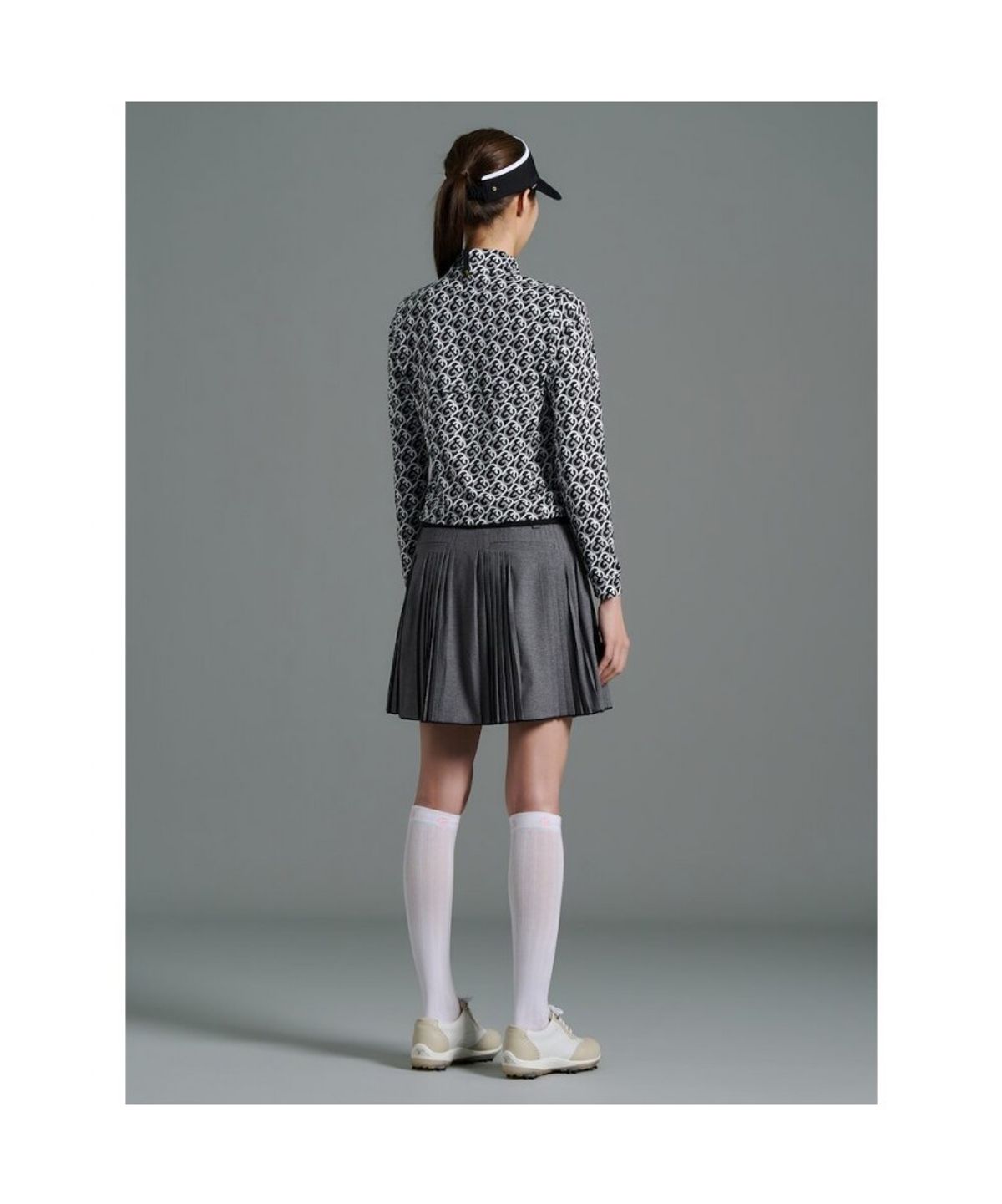 빈폴골프(BEANPOLE GOLF) [B_under] 여성 잔플리츠 밑단배색 큐롯 - 그레이
