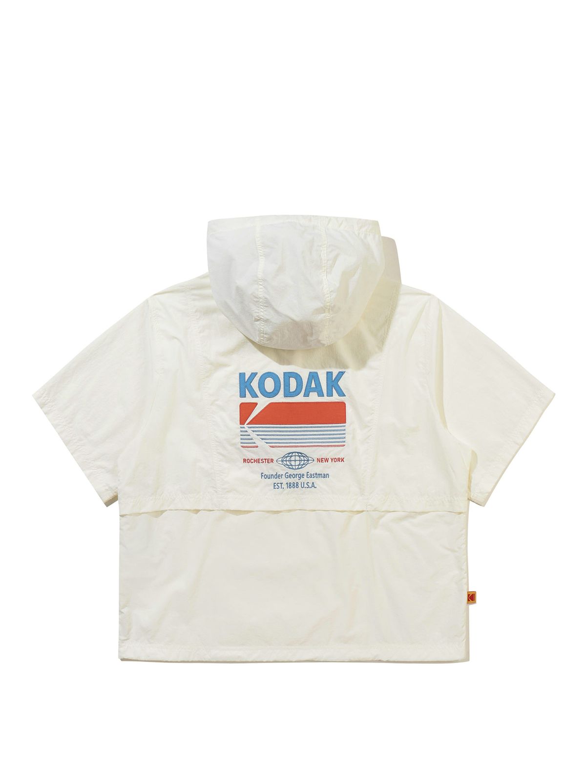 코닥(KODAK) 브리즈팝 쿨 반팔 후드 아노락 우먼 IVORY