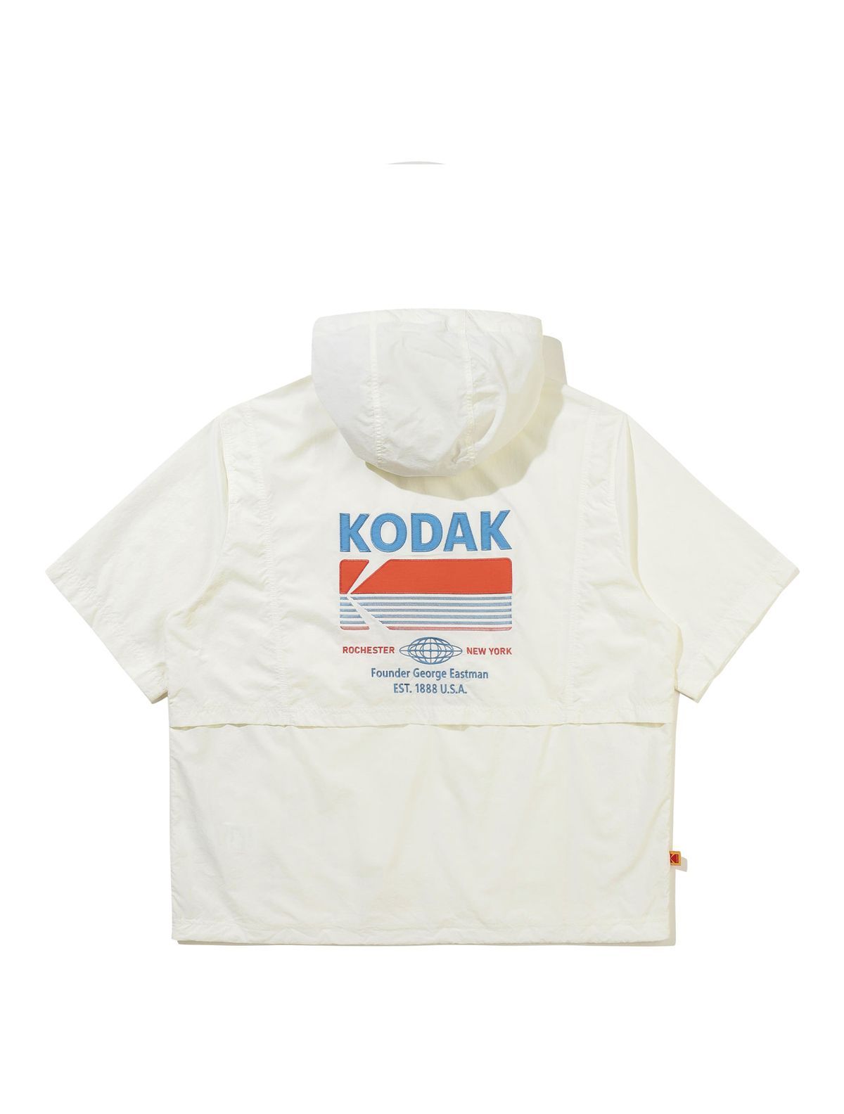 코닥(KODAK) 브리즈팝 쿨 반팔 후드 아노락 IVORY