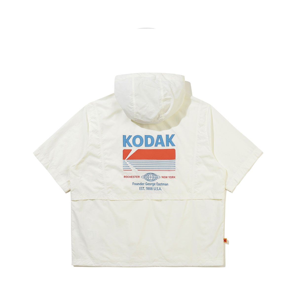 코닥(KODAK) 브리즈팝 쿨 반팔 후드 아노락 IVORY