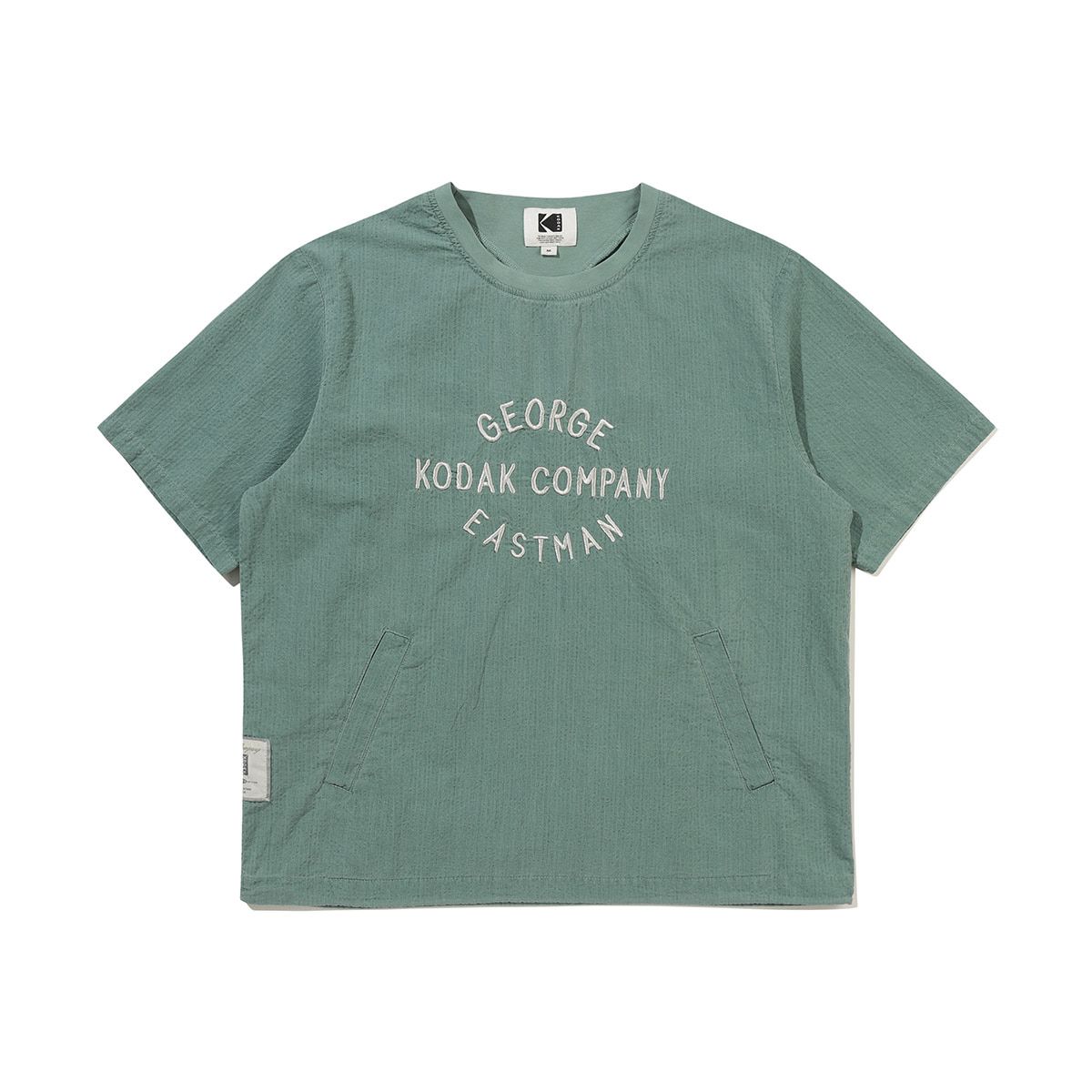 코닥(KODAK) 코닥컴퍼니 코튼서커 반팔 피스테 KHAKI