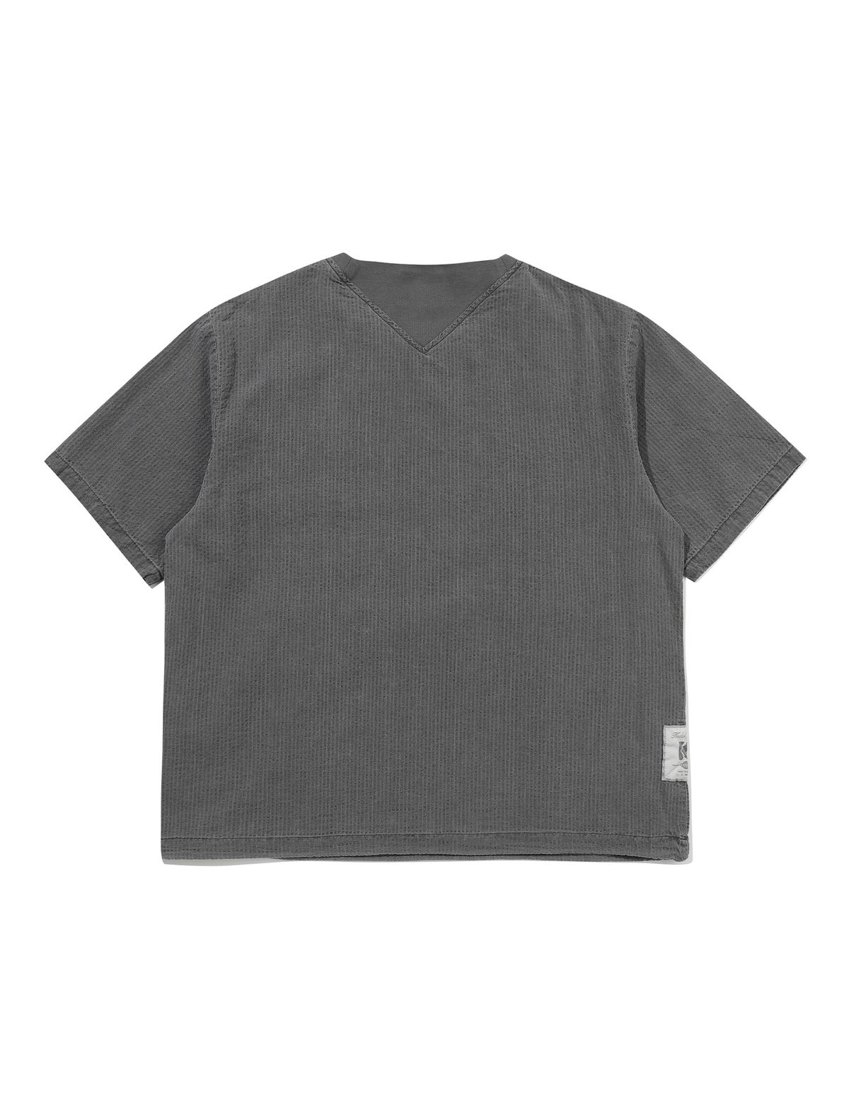 코닥(KODAK) 코닥컴퍼니 코튼서커 반팔 피스테 CHARCOAL