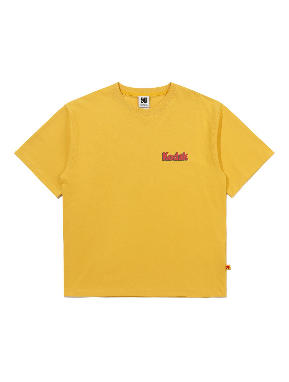 코닥(KODAK) 에어로쿨 세이 코닥 그래픽 반팔 티셔츠 YELLOW