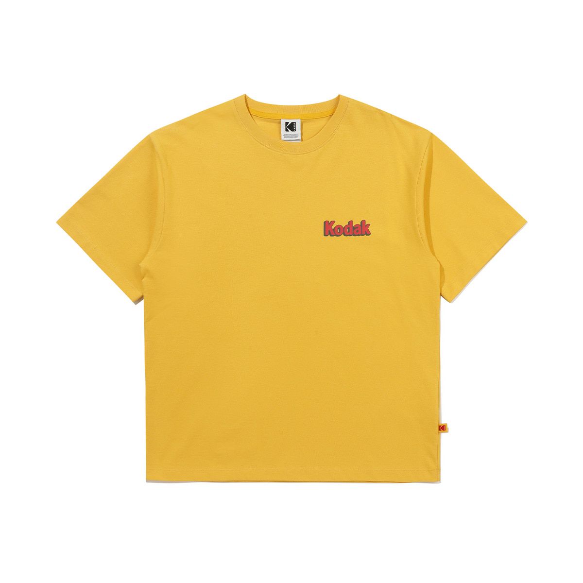 코닥(KODAK) 에어로쿨 세이 코닥 그래픽 반팔 티셔츠 YELLOW