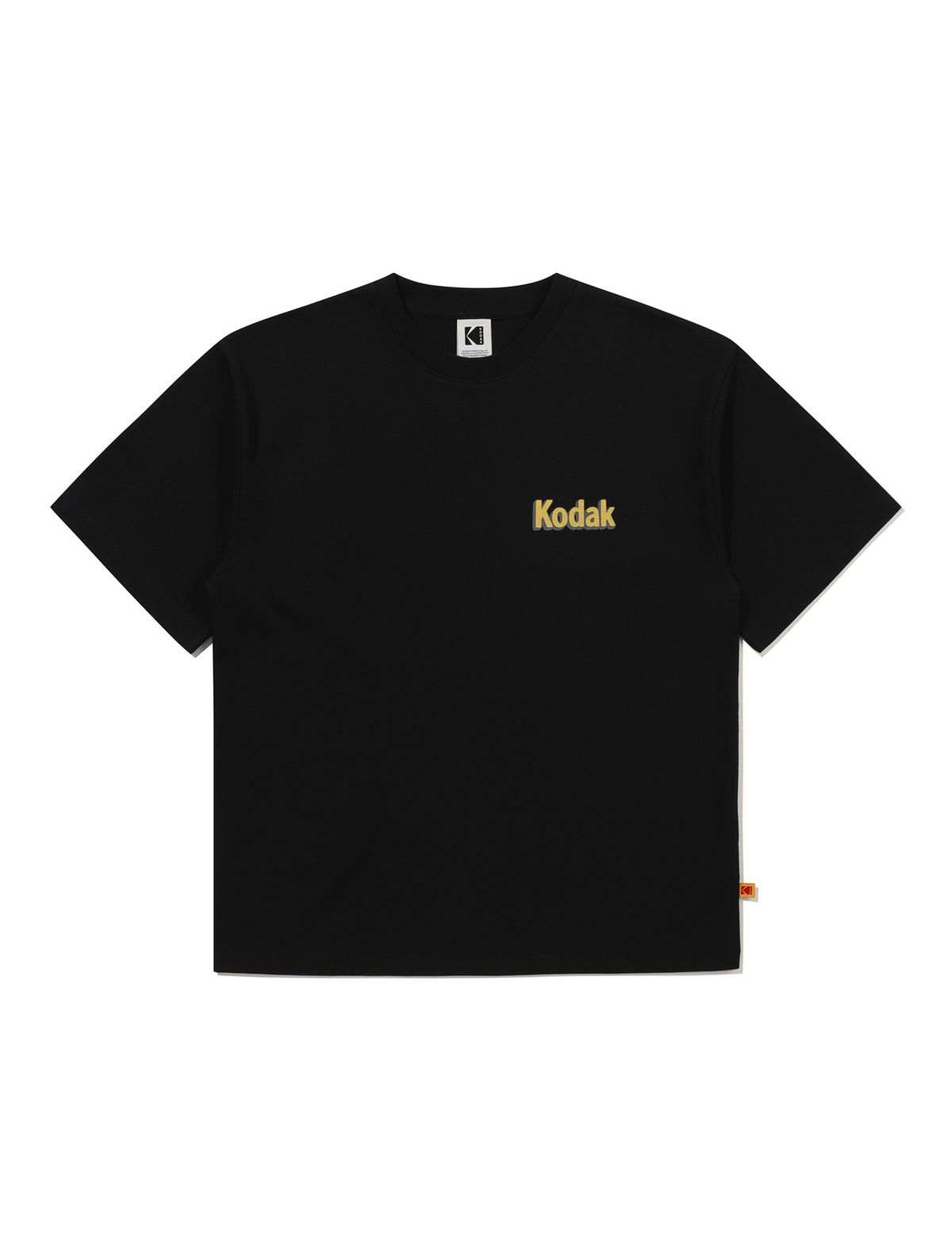 코닥(KODAK) 에어로쿨 세이 코닥 그래픽 반팔 티셔츠 BLACK