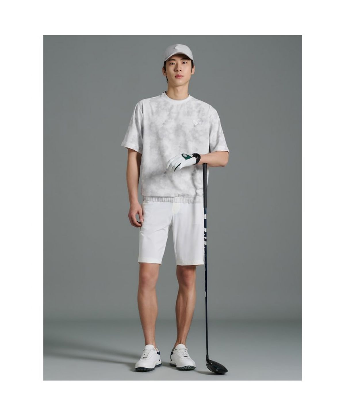 빈폴골프(BEANPOLE GOLF) [B_under] 남성 클라우디 경량 반소매 맨투맨 - 라이트 그레이